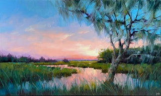 Marshland Dreams at Sundown by Ignat Ignatov at LePrince Galleries