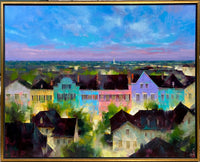 Rainbow Row at Dusk by Ignat Ignatov at LePrince Galleries