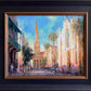 Church and Queen by LePrince Charleston Art Galleries on King Street at LePrince Galleries