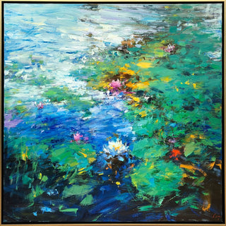 Turquoise Pond by Ning Lee at LePrince Galleries