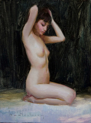 Doing Her Hair by Aaron Westerberg at LePrince Galleries