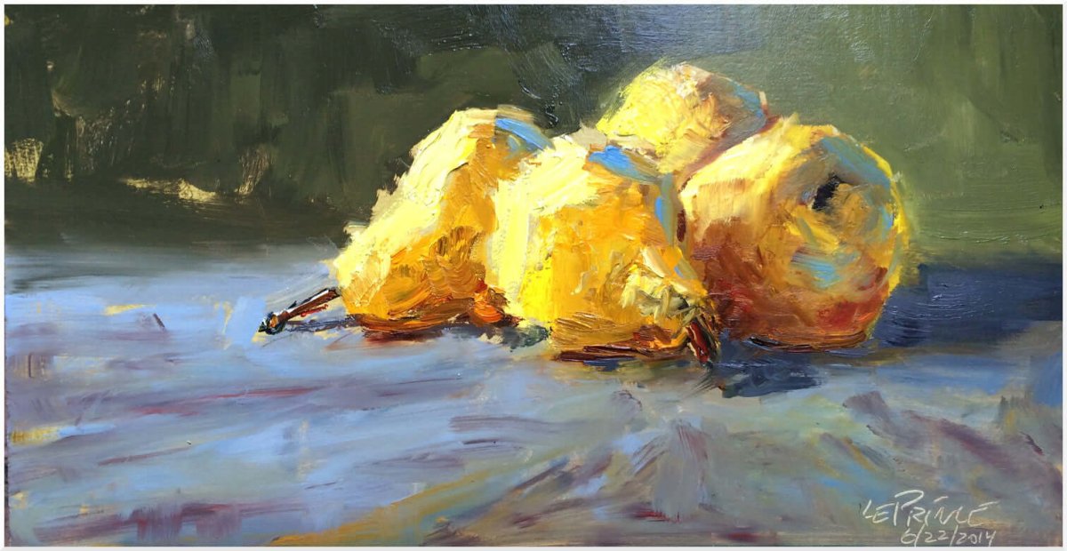 4 Pears | 8x14 by Kevin LePrince at LePrince Galleries