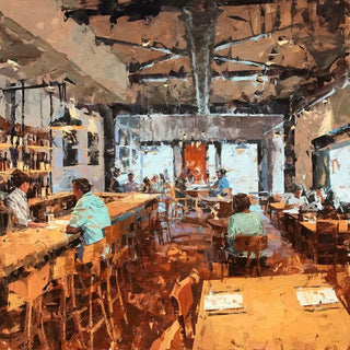 A Seat At The Bar by Mark Bailey at LePrince Galleries