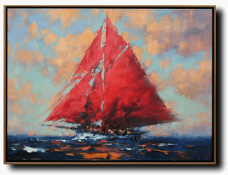 Red Sail by Ning Lee at LePrince Galleries