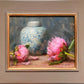 Ginger Jar with Opening Peonies by Stacy Barter at LePrince Galleries