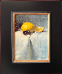 Lemons on Cascading Cloth by Stacy Barter at LePrince Galleries