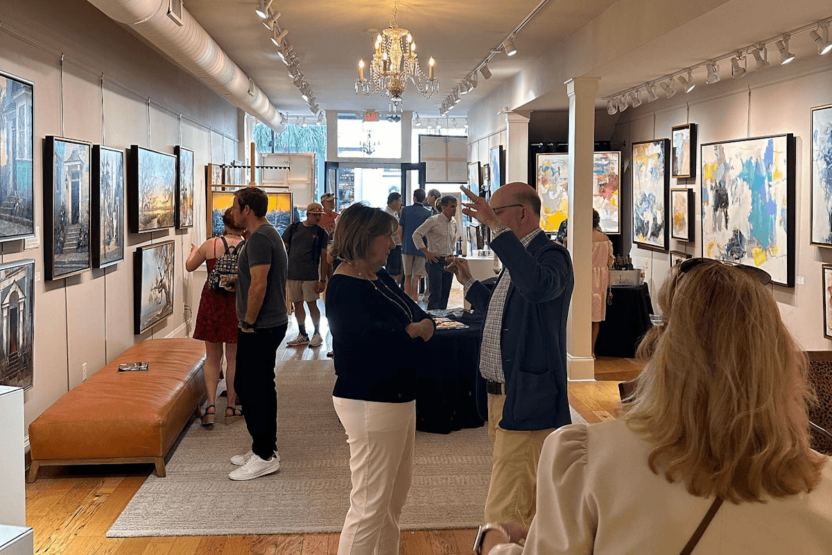 Enjoy a Self-Guided Charleston Art Tour with Walking Map - LePrince Charleston Art Galleries on King Street
