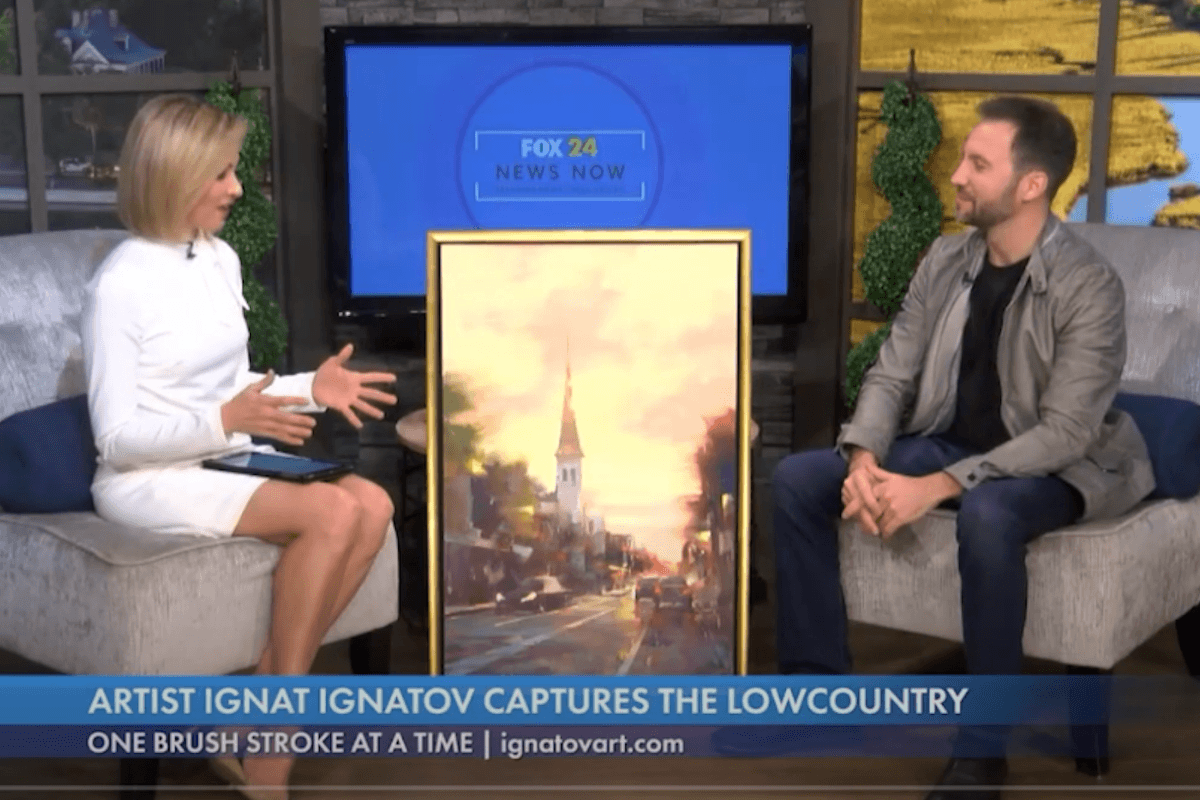 Artist Ignat Ignatov: Featured on Fox 24 Charleston News - LePrince Charleston Art Galleries