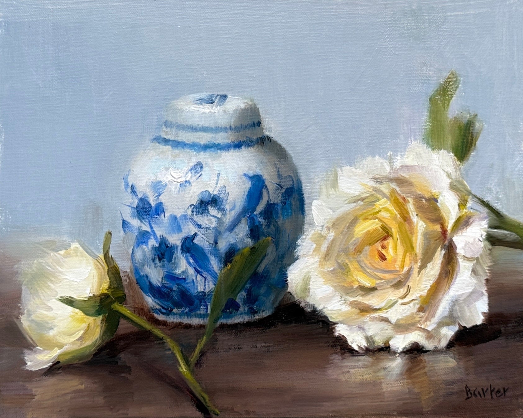 Porcelain with Birds and Flowers