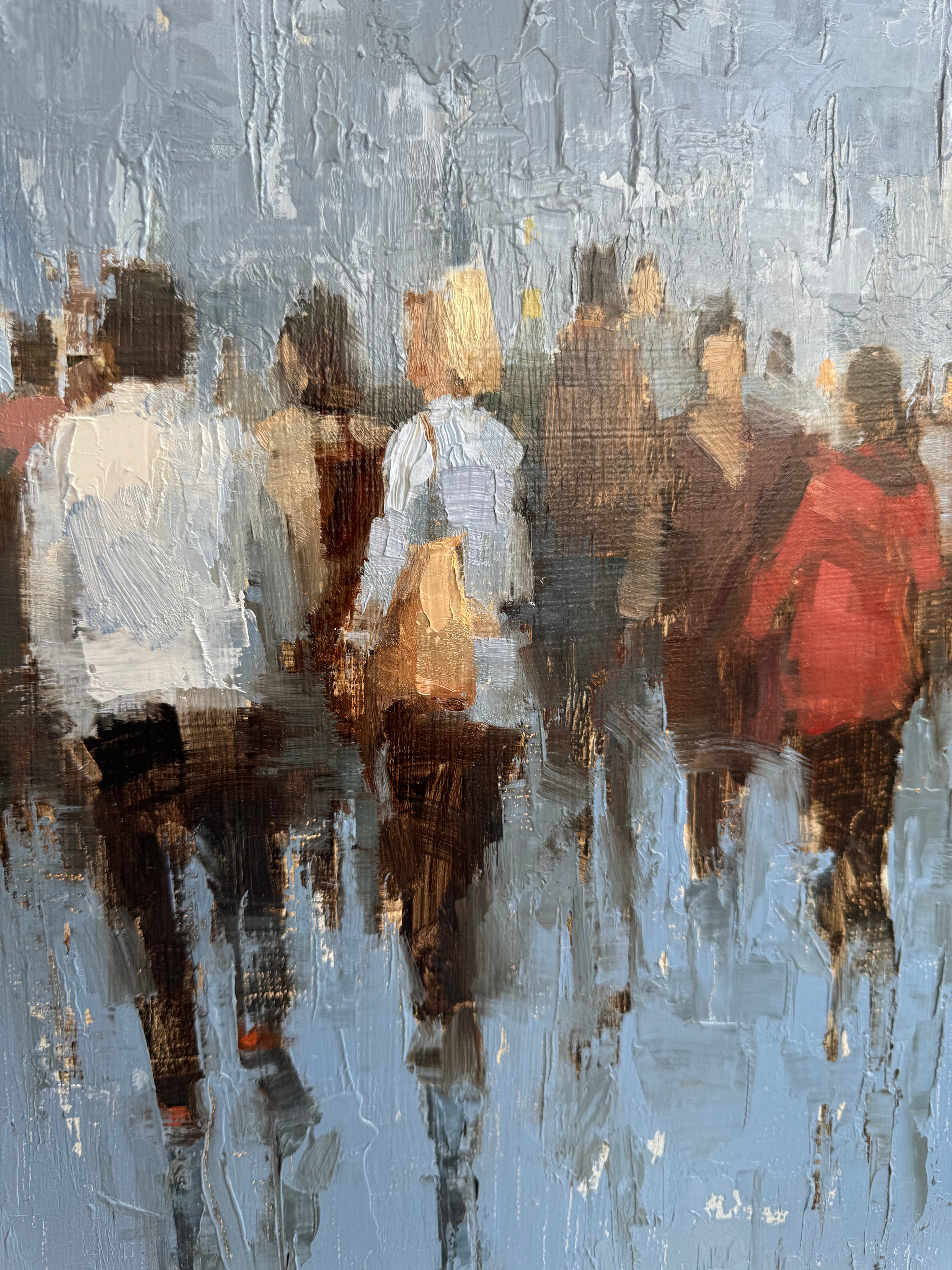 Figures in Blue Landscape