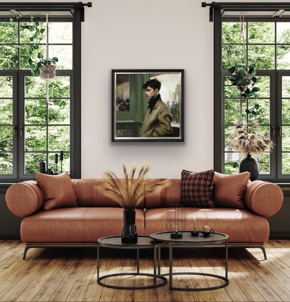 Beige Coat by Aaron Westerberg at LePrince Galleries