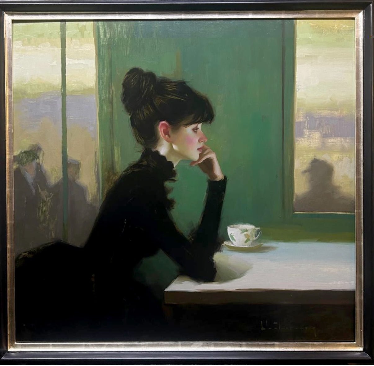 Cafe Mussing by Aaron Westerberg at LePrince Galleries