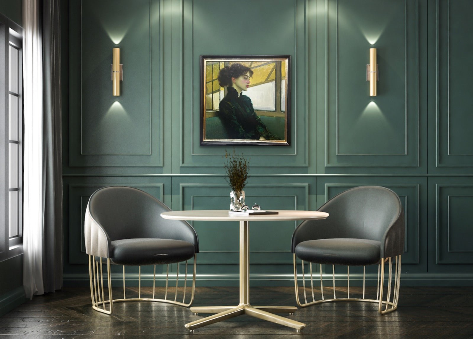 Reflection in Yellow and Green by Aaron Westerberg at LePrince Galleries