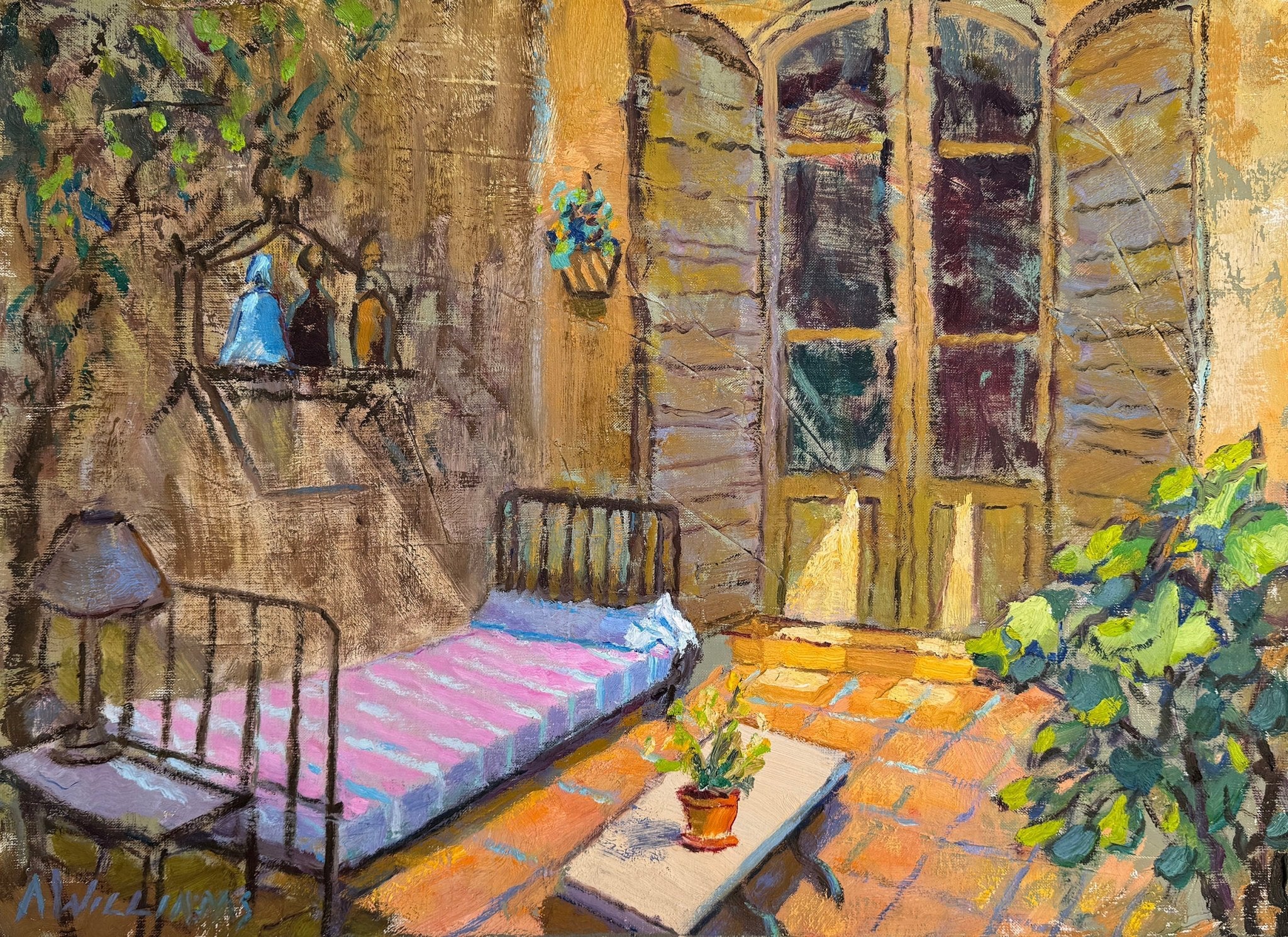 Afternoon on Bernadette's Terrace by Alice Williams at LePrince Galleries