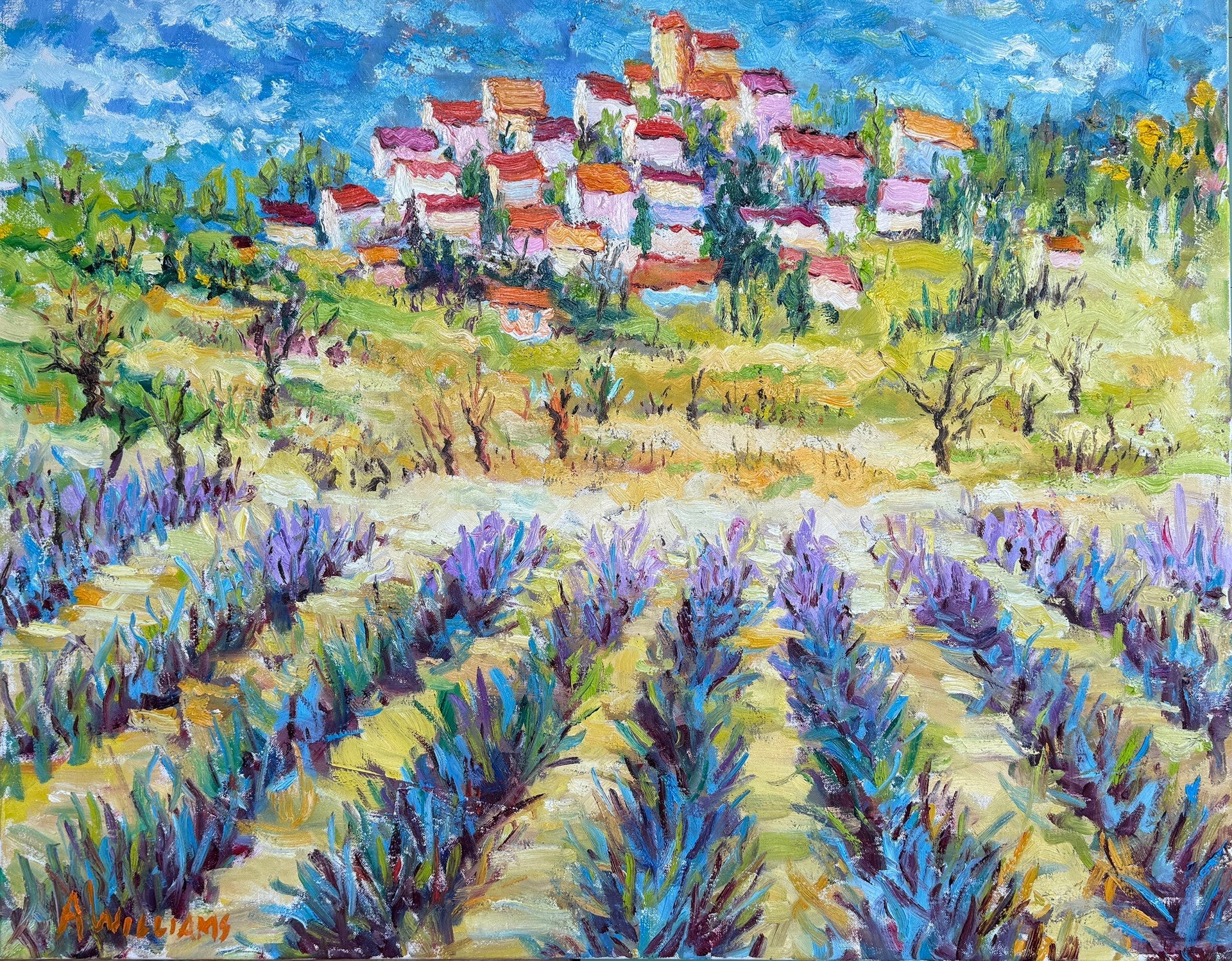 Ansouis Lavender by Alice Williams at LePrince Galleries