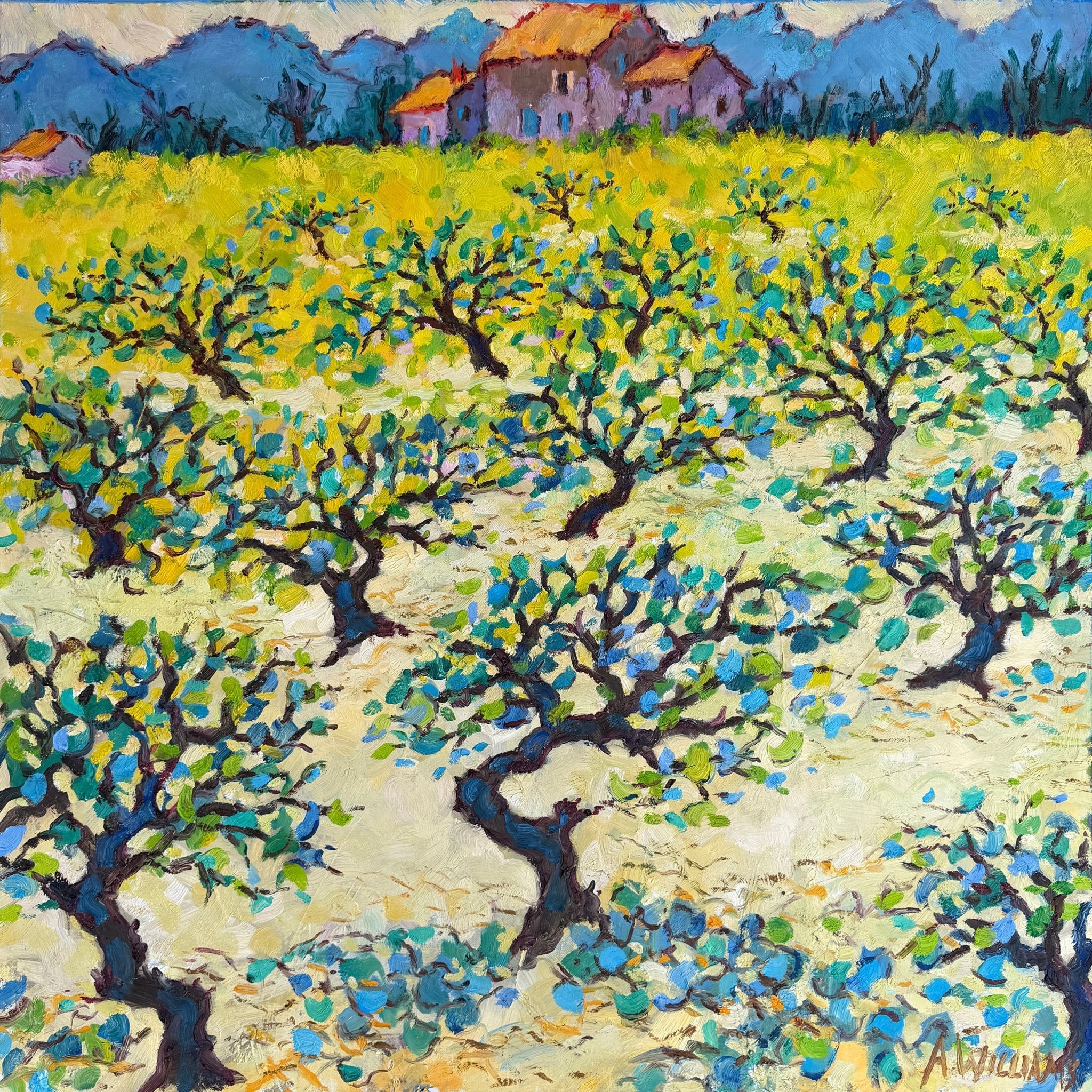 Autumn Vineyard by Alice Williams at LePrince Galleries