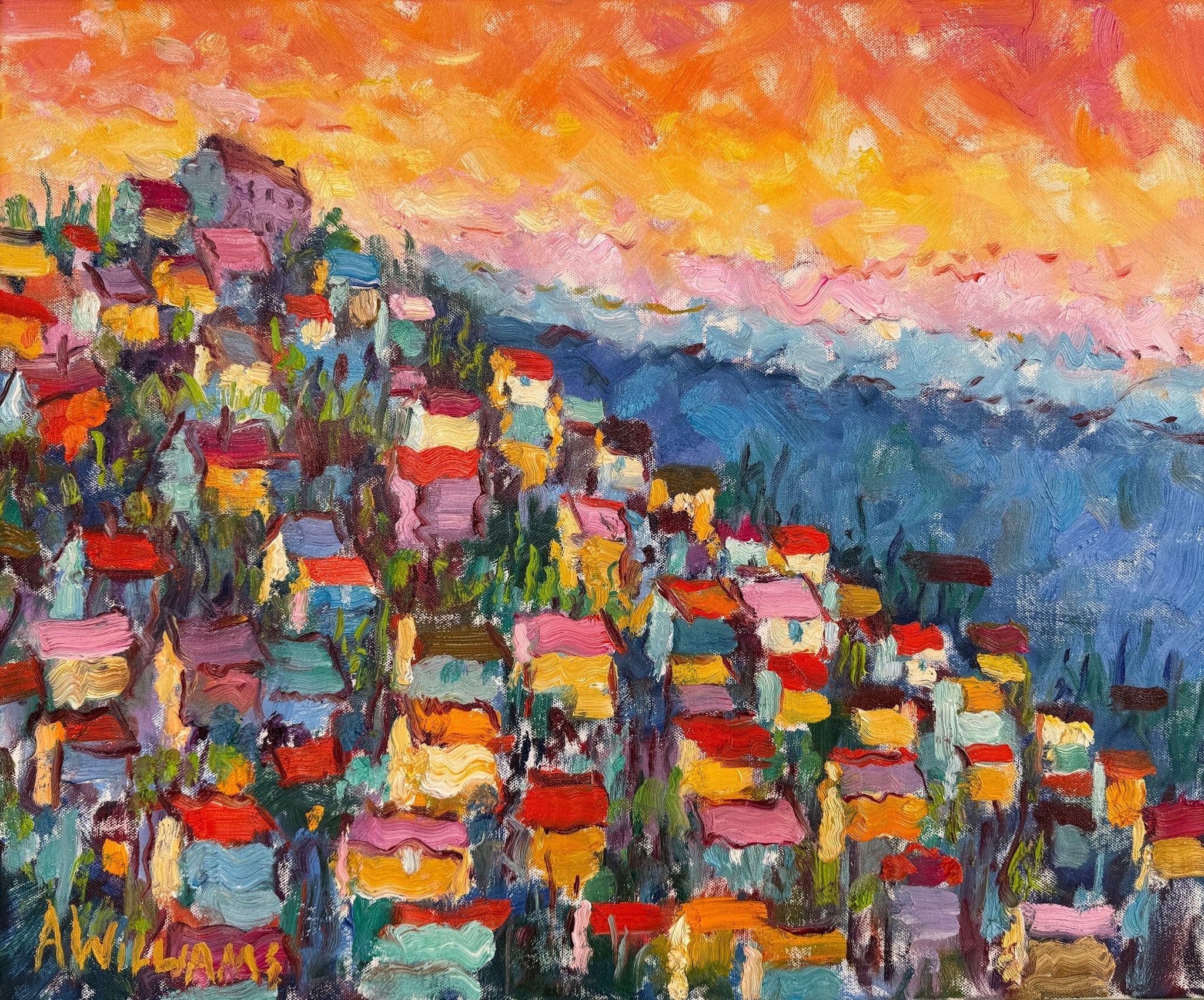 Gordes Sunset by Alice Williams at LePrince Galleries