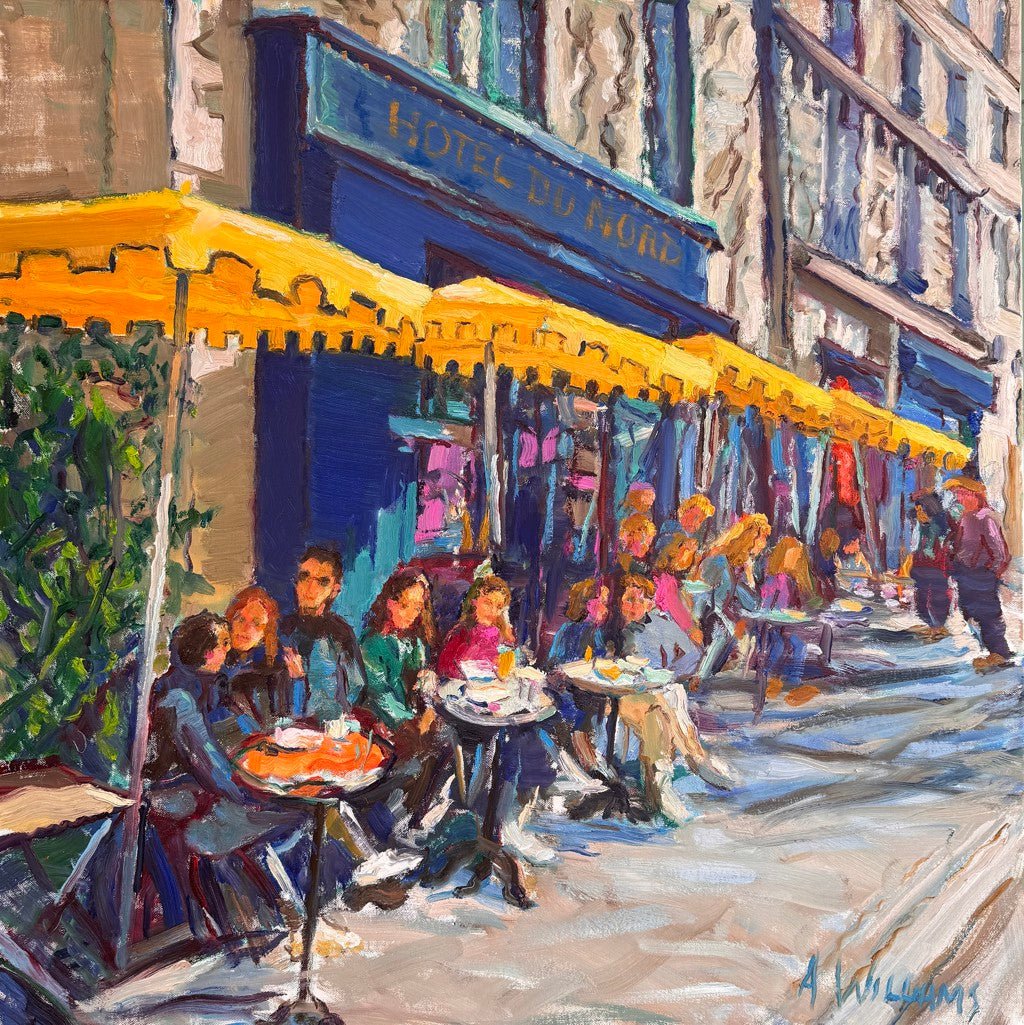 Paris Cafe, What's Not to Love? by Alice Williams at LePrince Galleries
