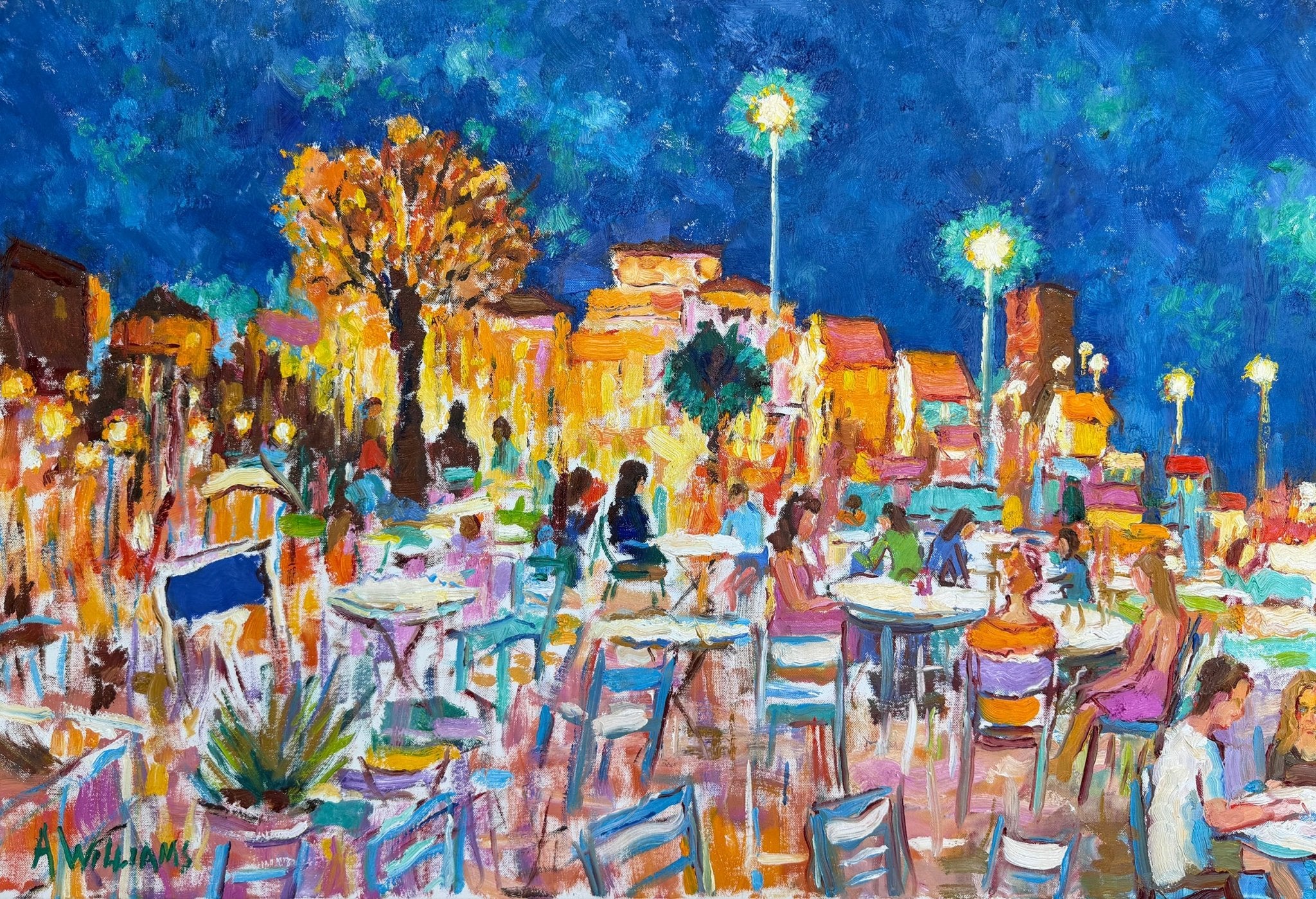 Saint-Maxime Evening by Alice Williams at LePrince Galleries