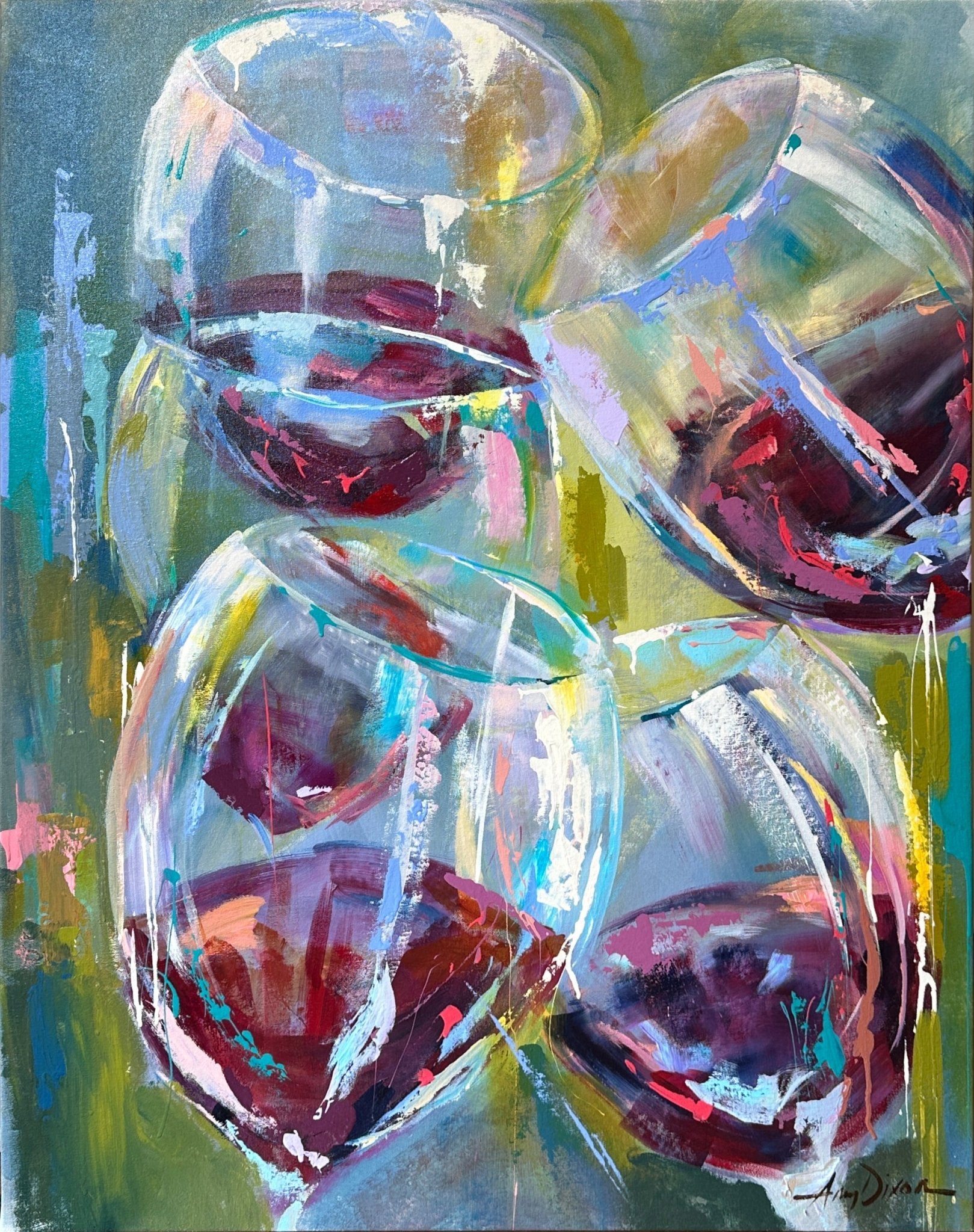 Cheers to Five by Amy Dixon at LePrince Galleries