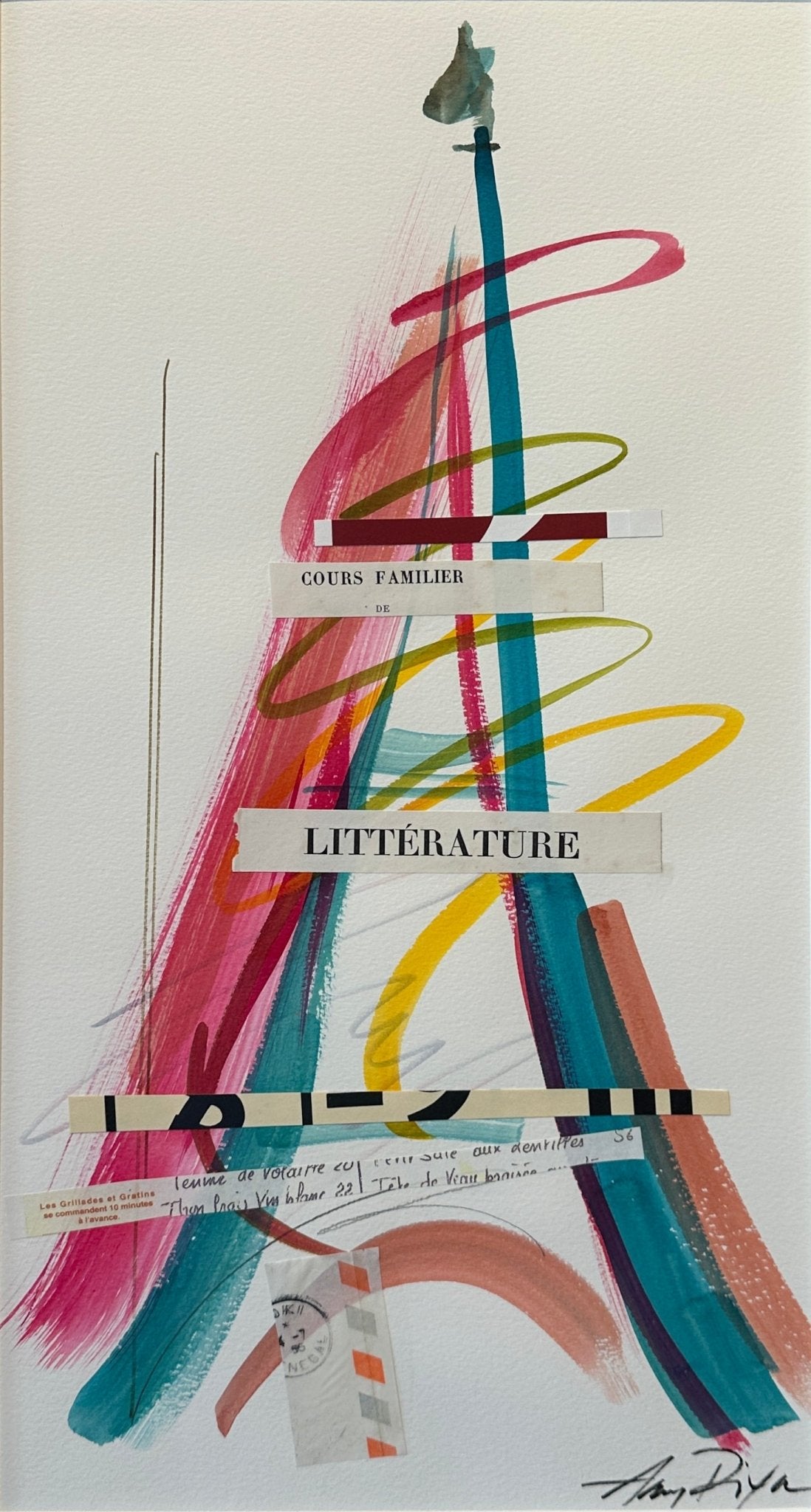 Eiffel, Litterature by Amy Dixon at LePrince Galleries