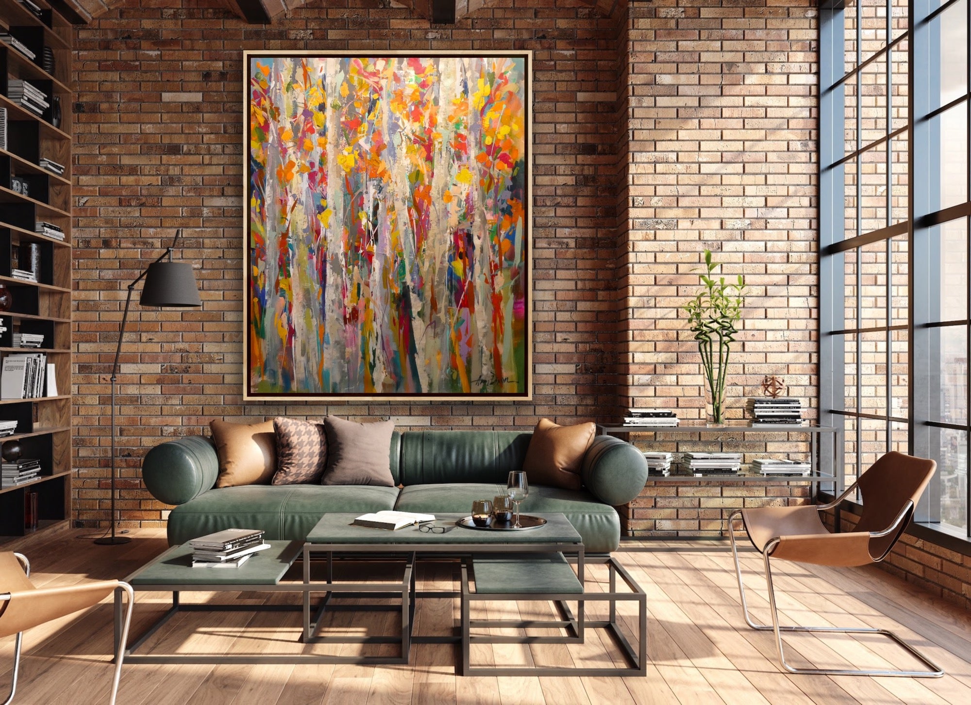 Happy Hiking by Amy Dixon at LePrince Galleries