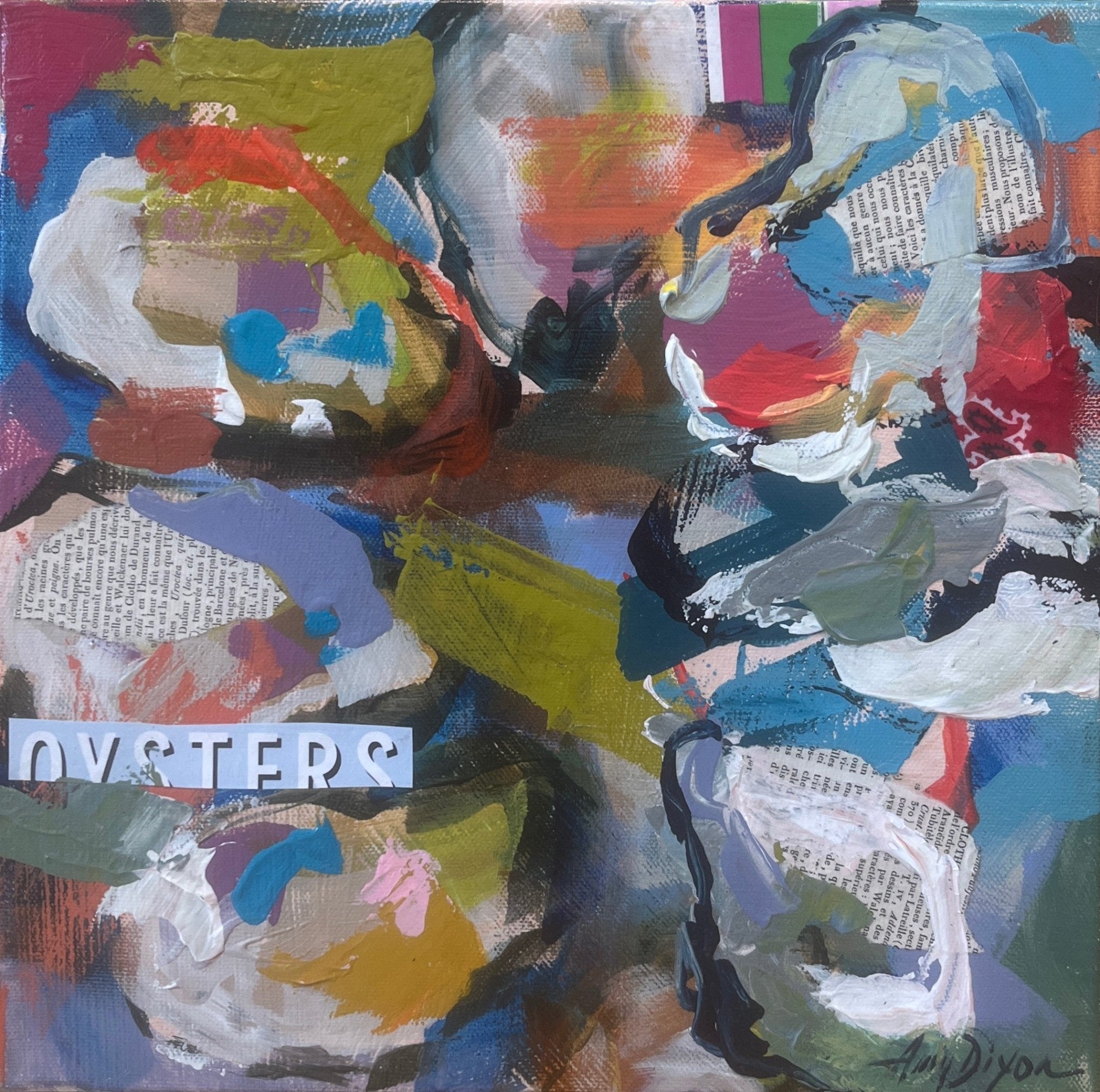 Oyster Daily News No. 4 by Amy Dixon at LePrince Galleries