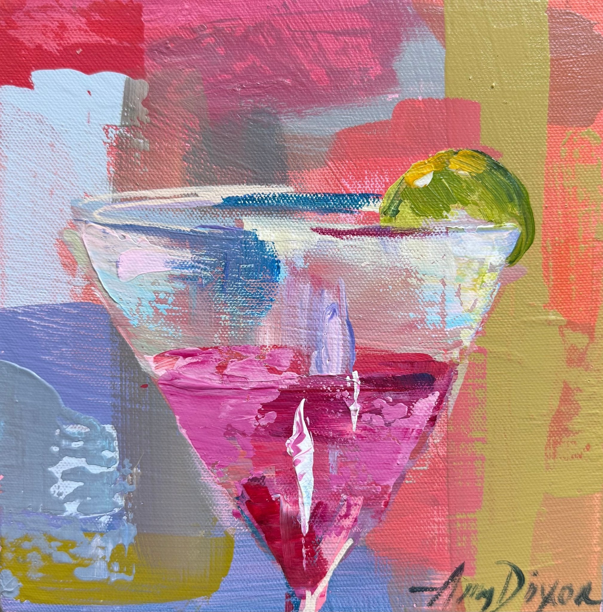 Pretty Pink Cosmo No.1 by Amy Dixon at LePrince Galleries