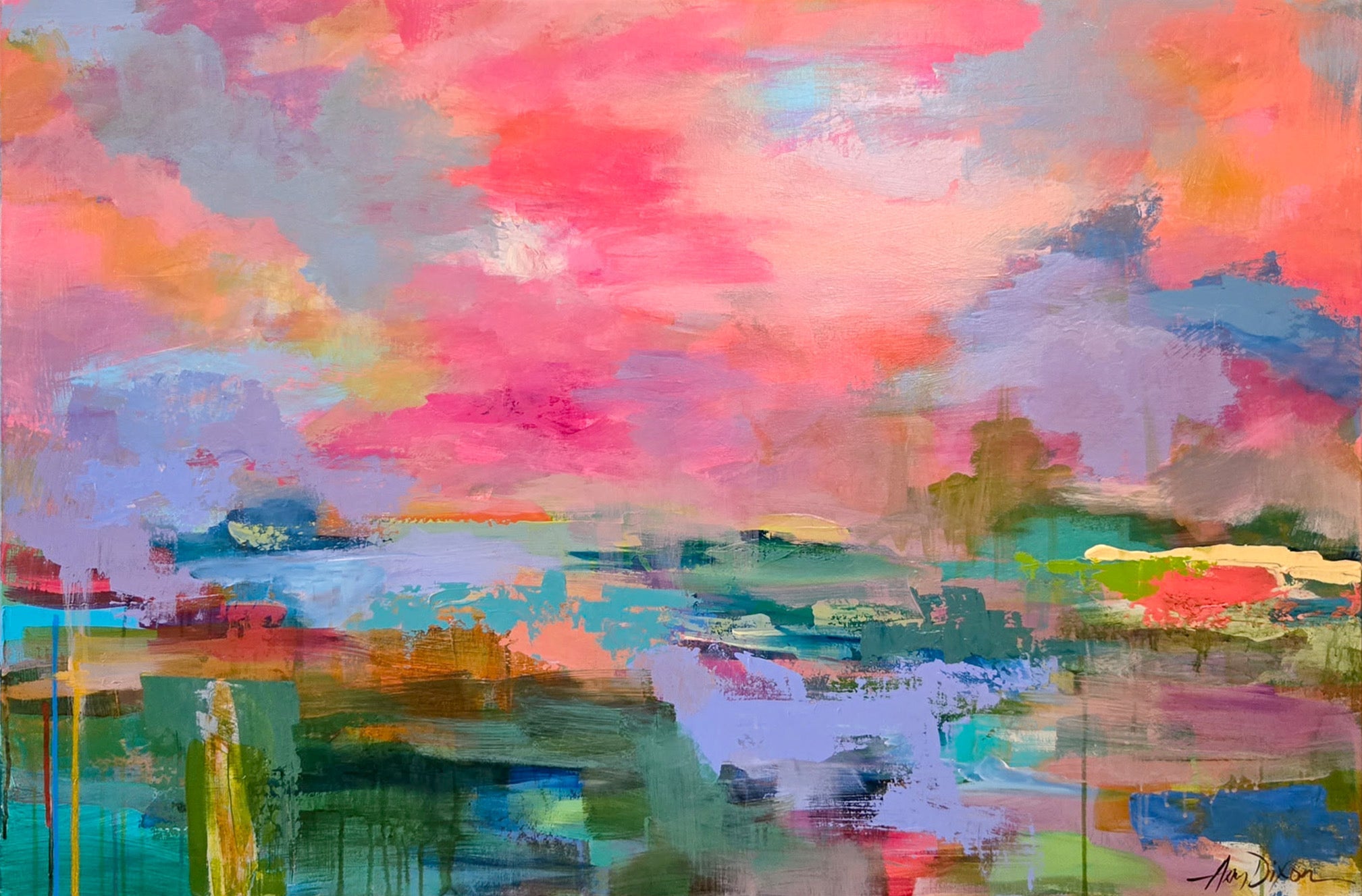 Santa Fe Sunset by Amy Dixon at LePrince Galleries