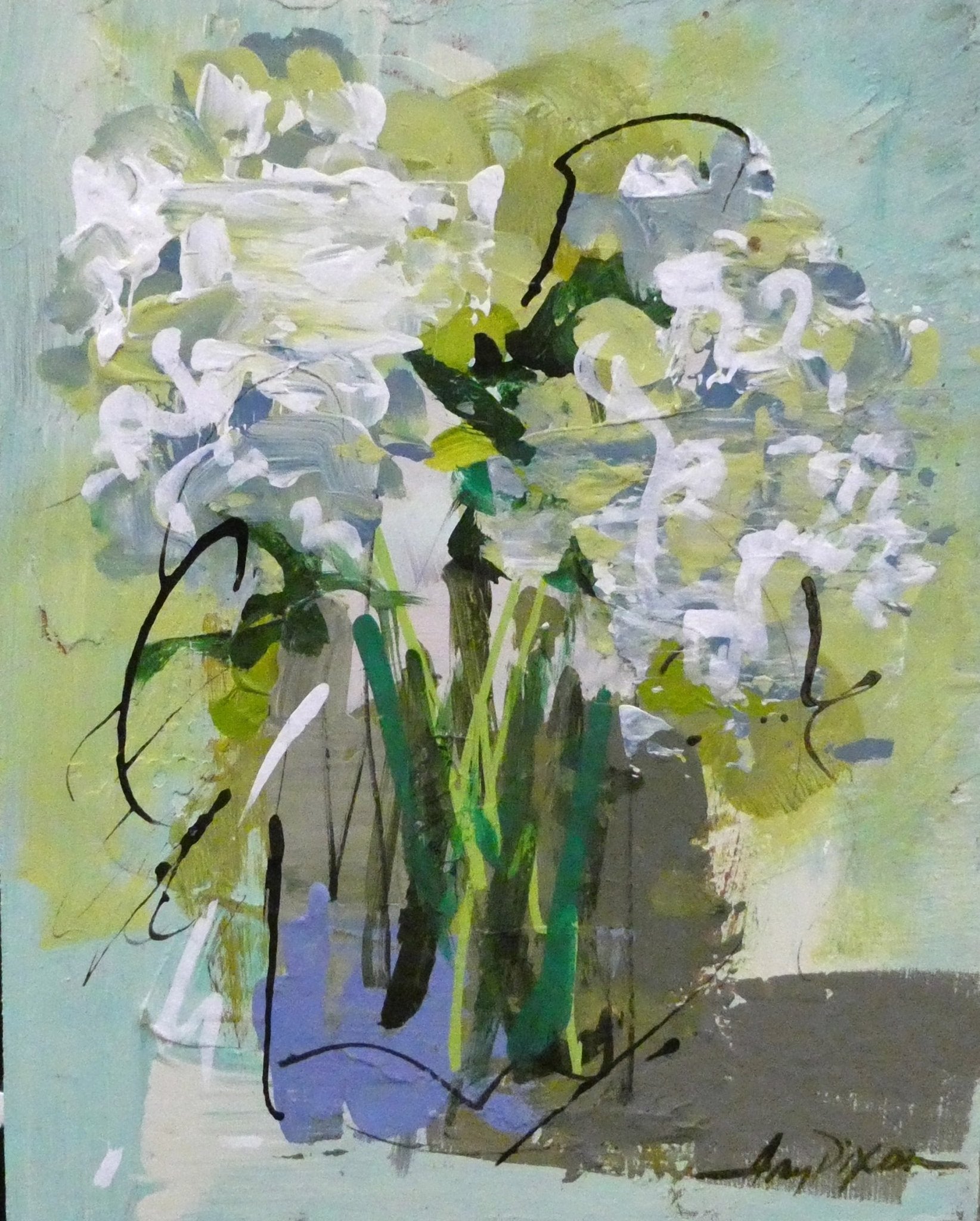 Wallflower Verde by Amy Dixon at LePrince Galleries