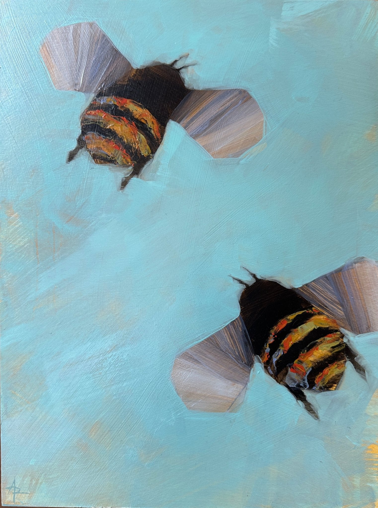 Bees 2 - 66 by Angie Renfro at LePrince Galleries