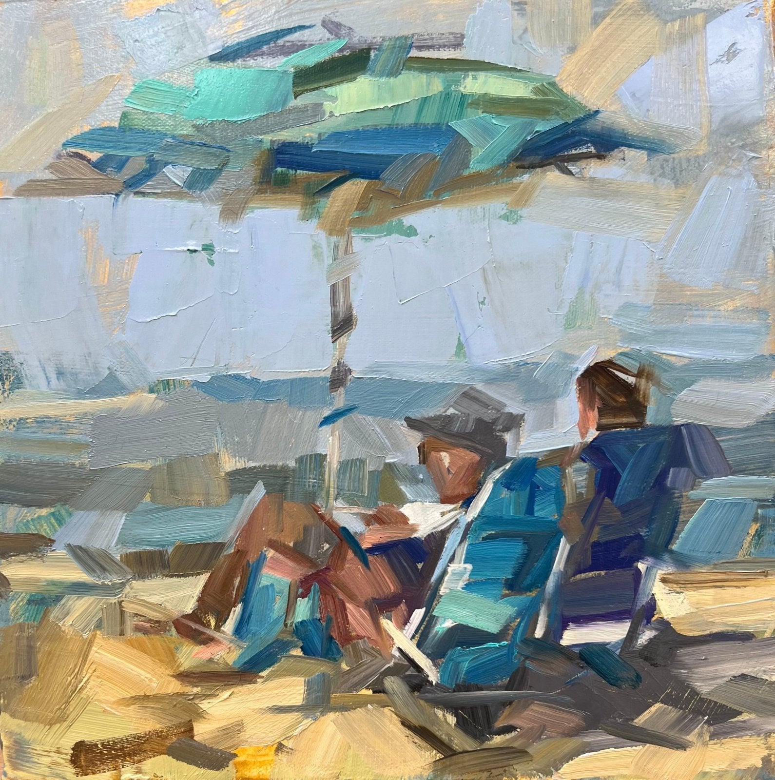 Beach Chair Bliss by Curt Butler at LePrince Galleries