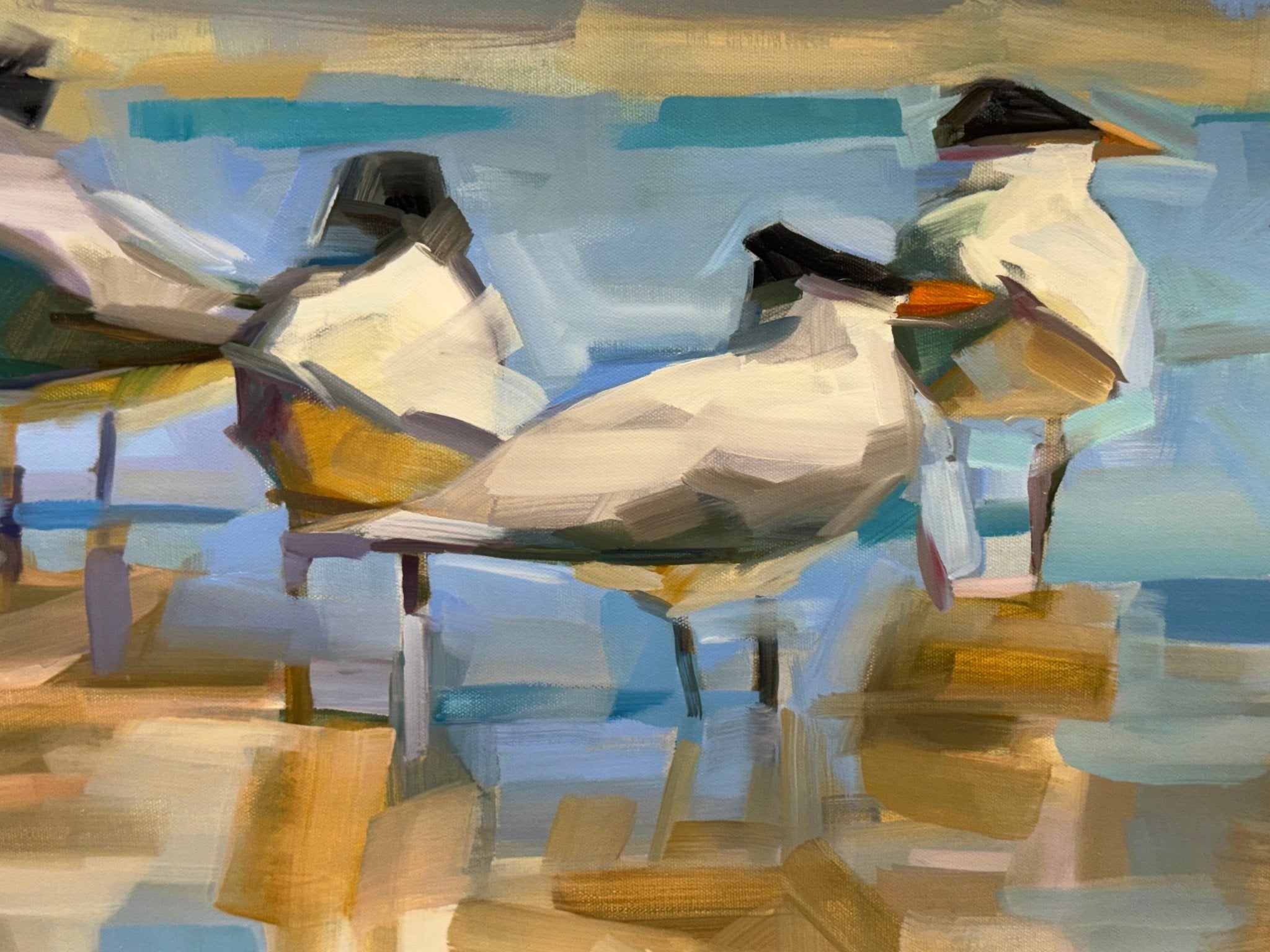 Conversations at Low Tide by Curt Butler at LePrince Galleries