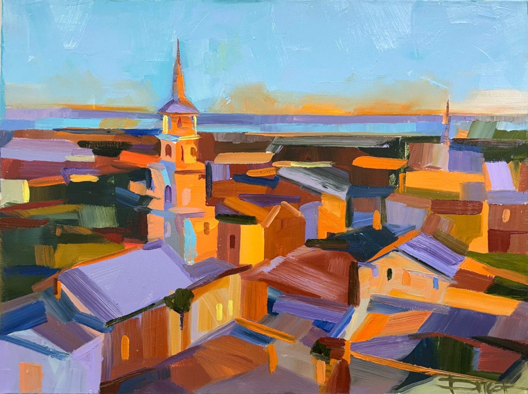 Evening Over Holy City by Curt Butler at LePrince Galleries