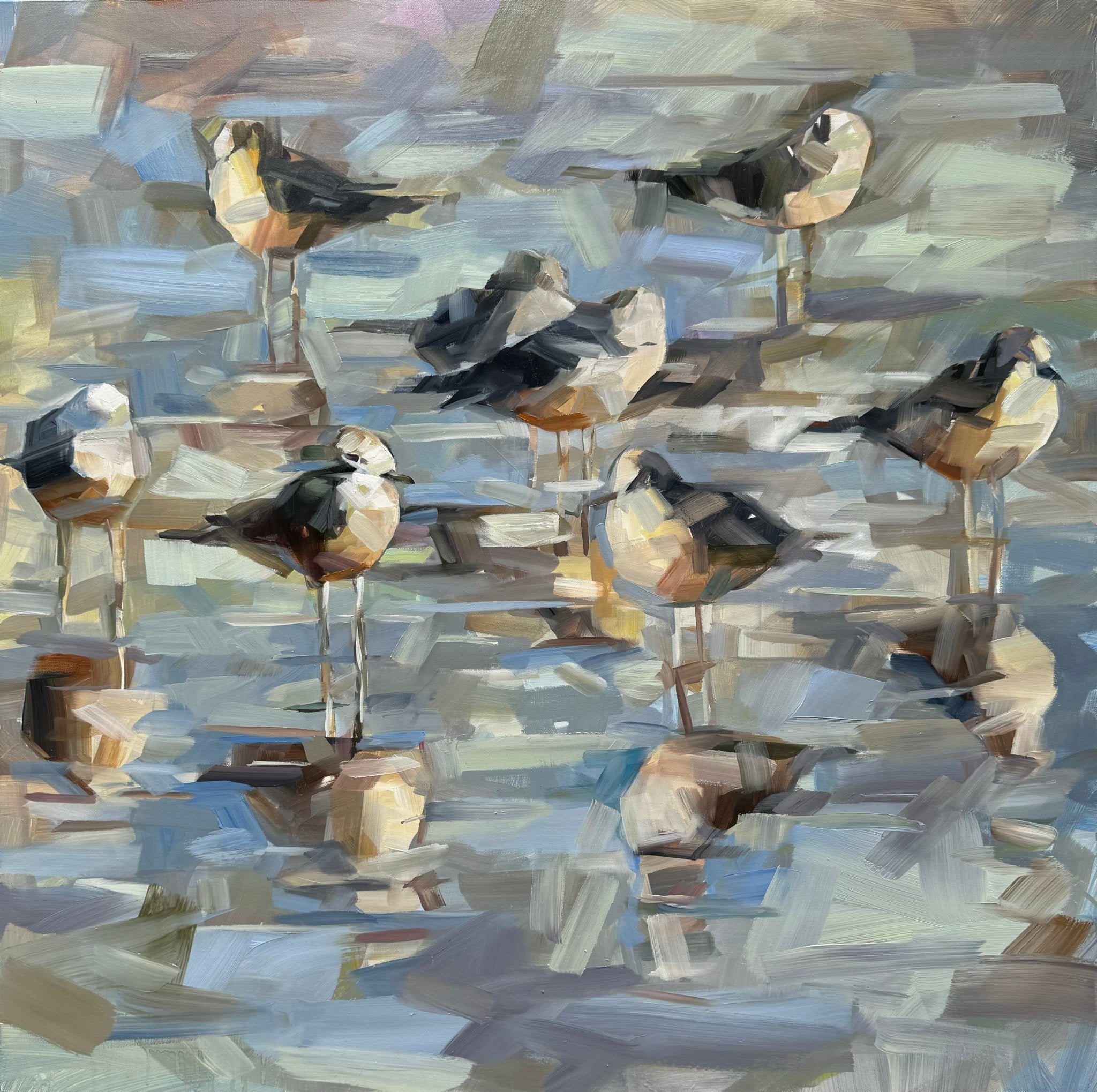 Gathering at Low Tide by Curt Butler at LePrince Galleries