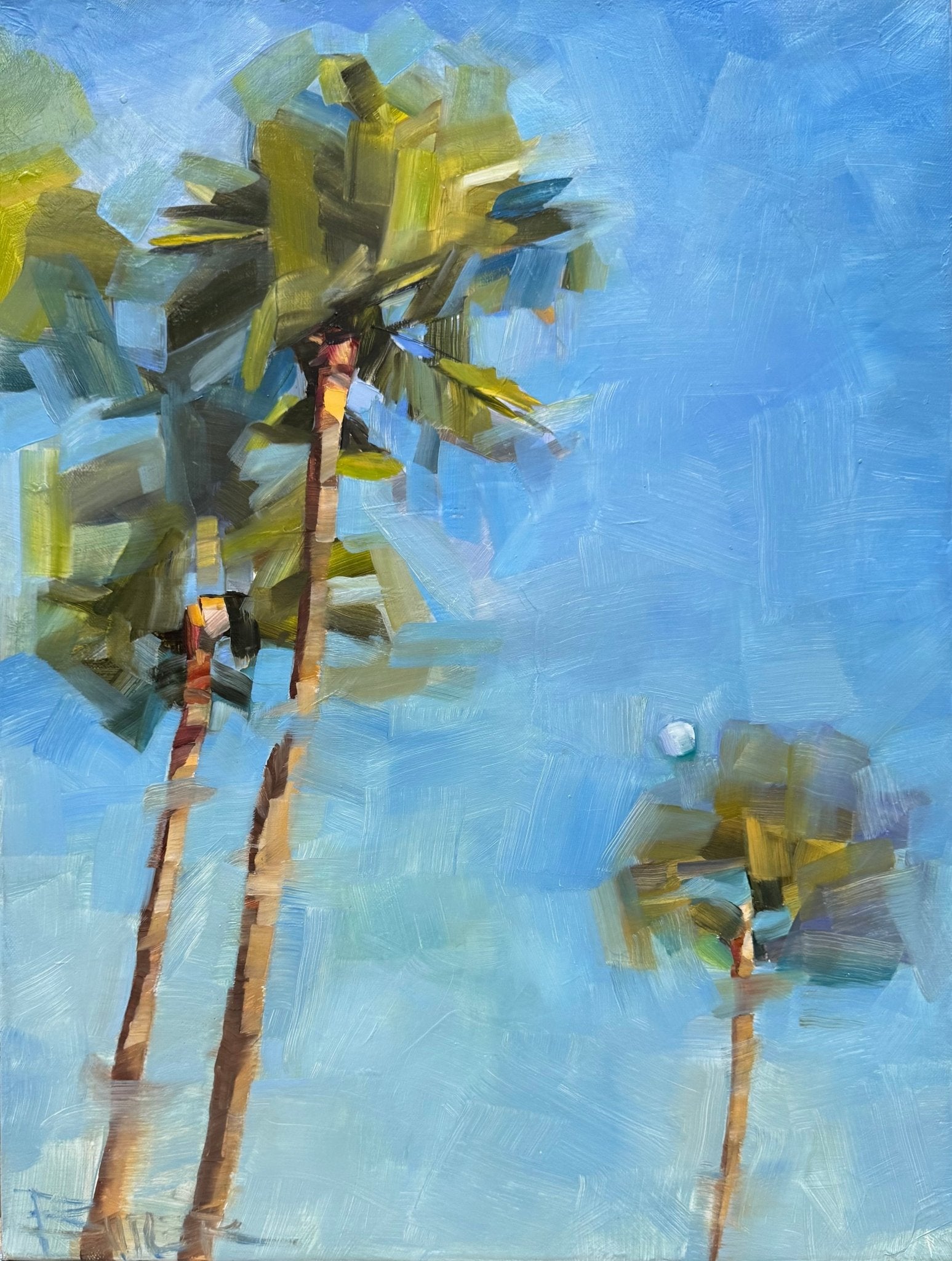 Moonlit Palms by Curt Butler at LePrince Galleries