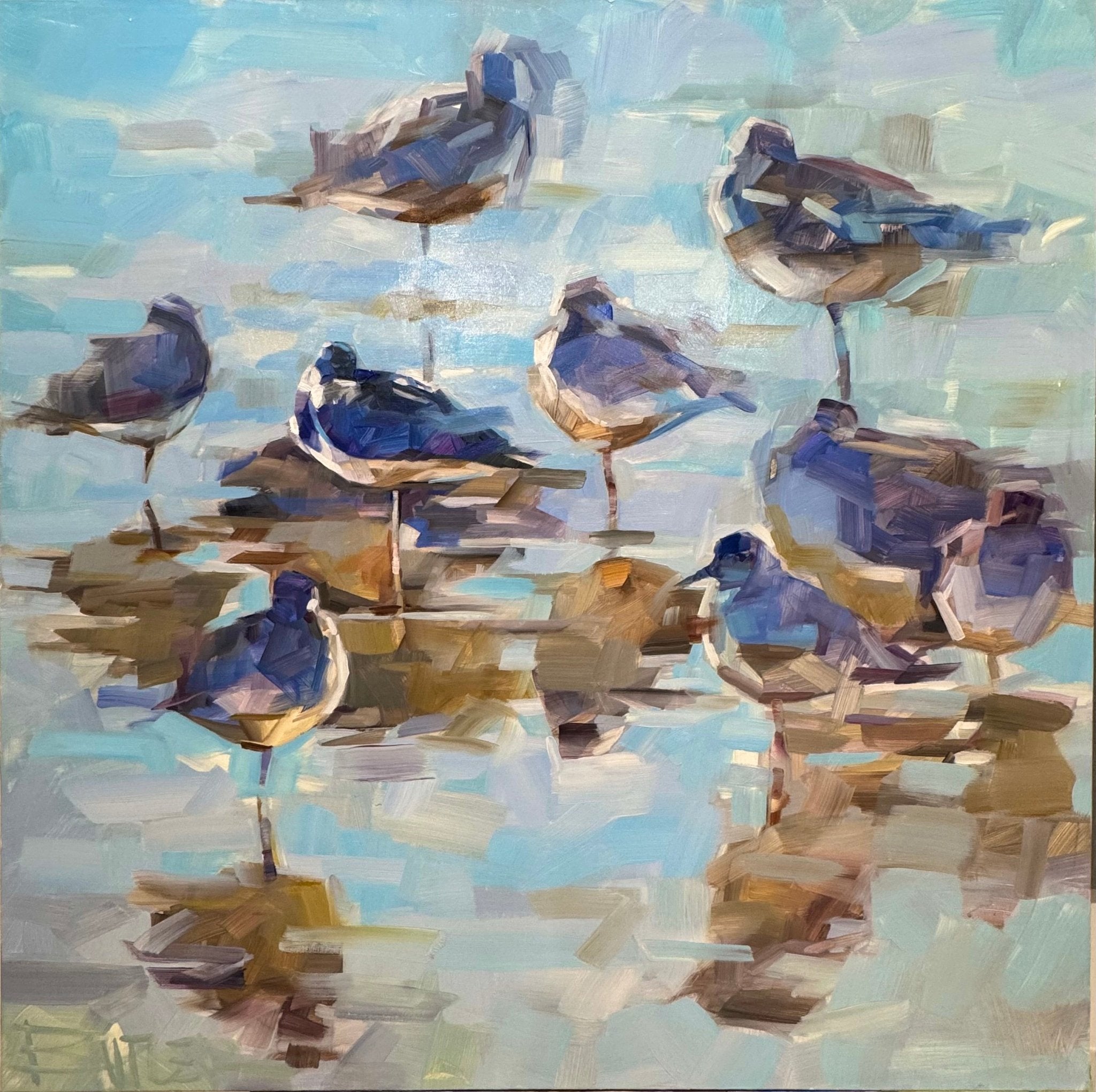 Reflections in Blue by Curt Butler at LePrince Galleries