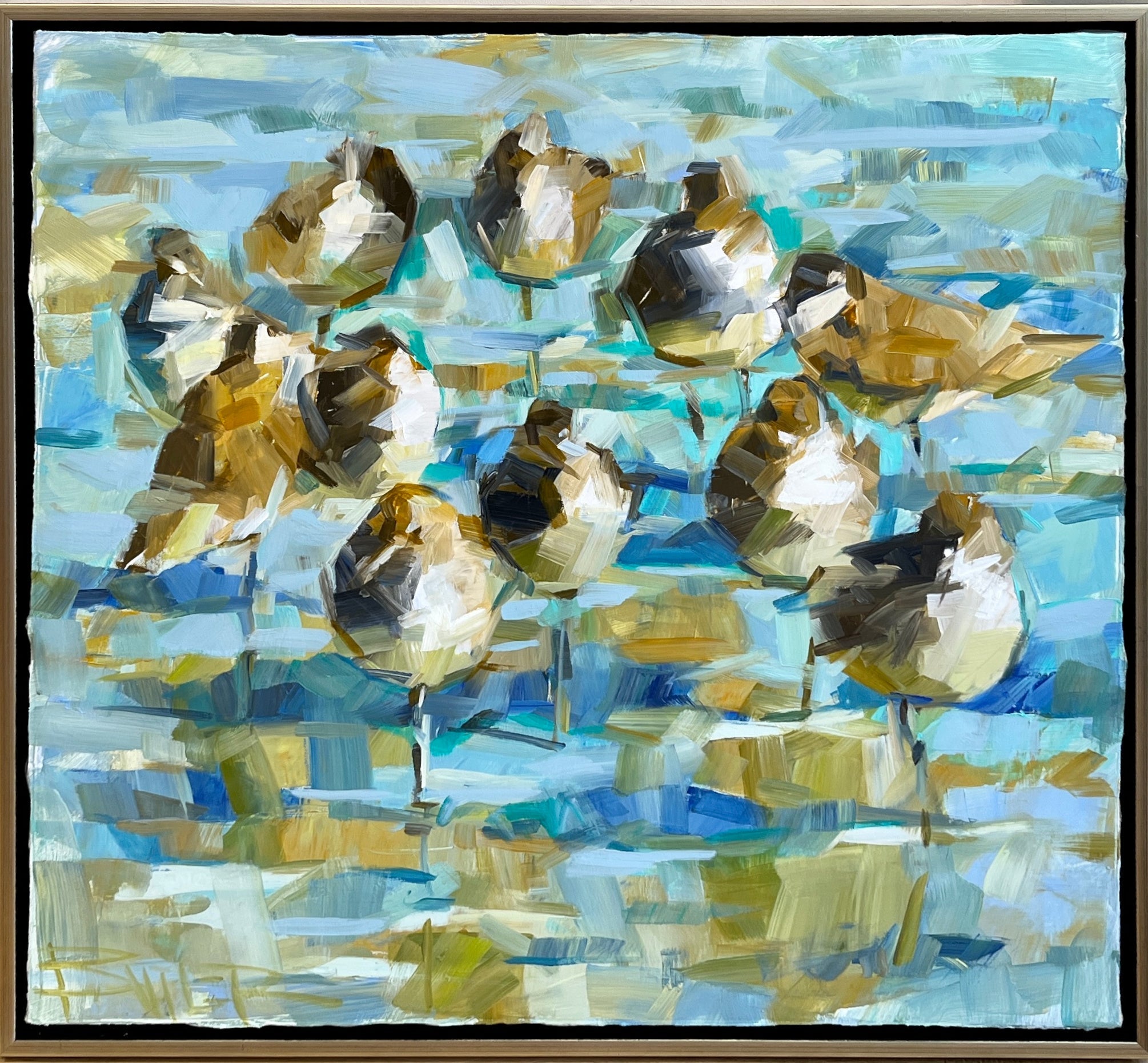 Shorebird Gathering by Curt Butler at LePrince Galleries