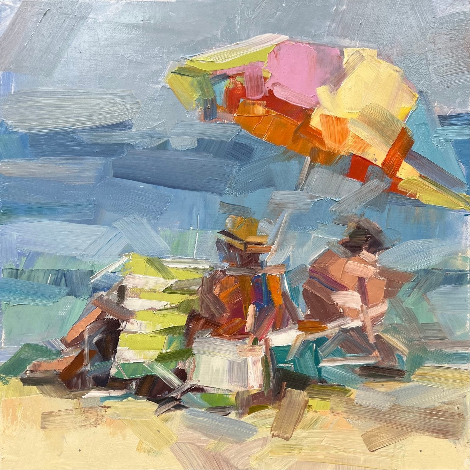 Umbrella Oasis by Curt Butler at LePrince Galleries