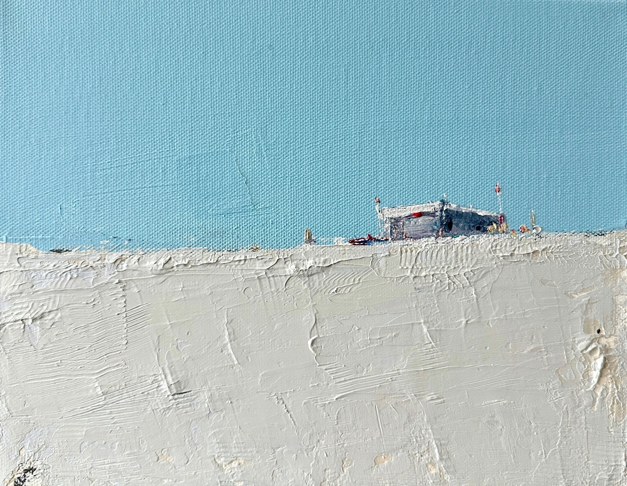 Beach Shacks II by Deborah Hill at LePrince Galleries