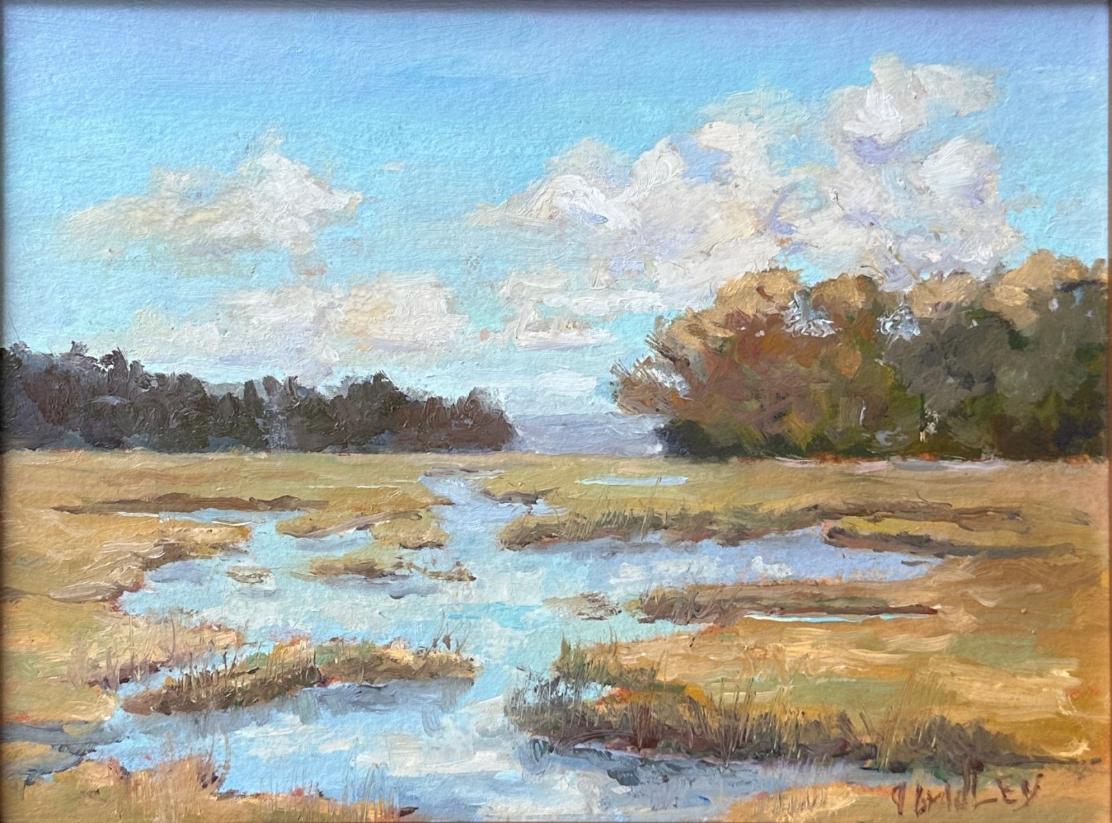 Marsh Clouds by Gary Bradley at LePrince Galleries