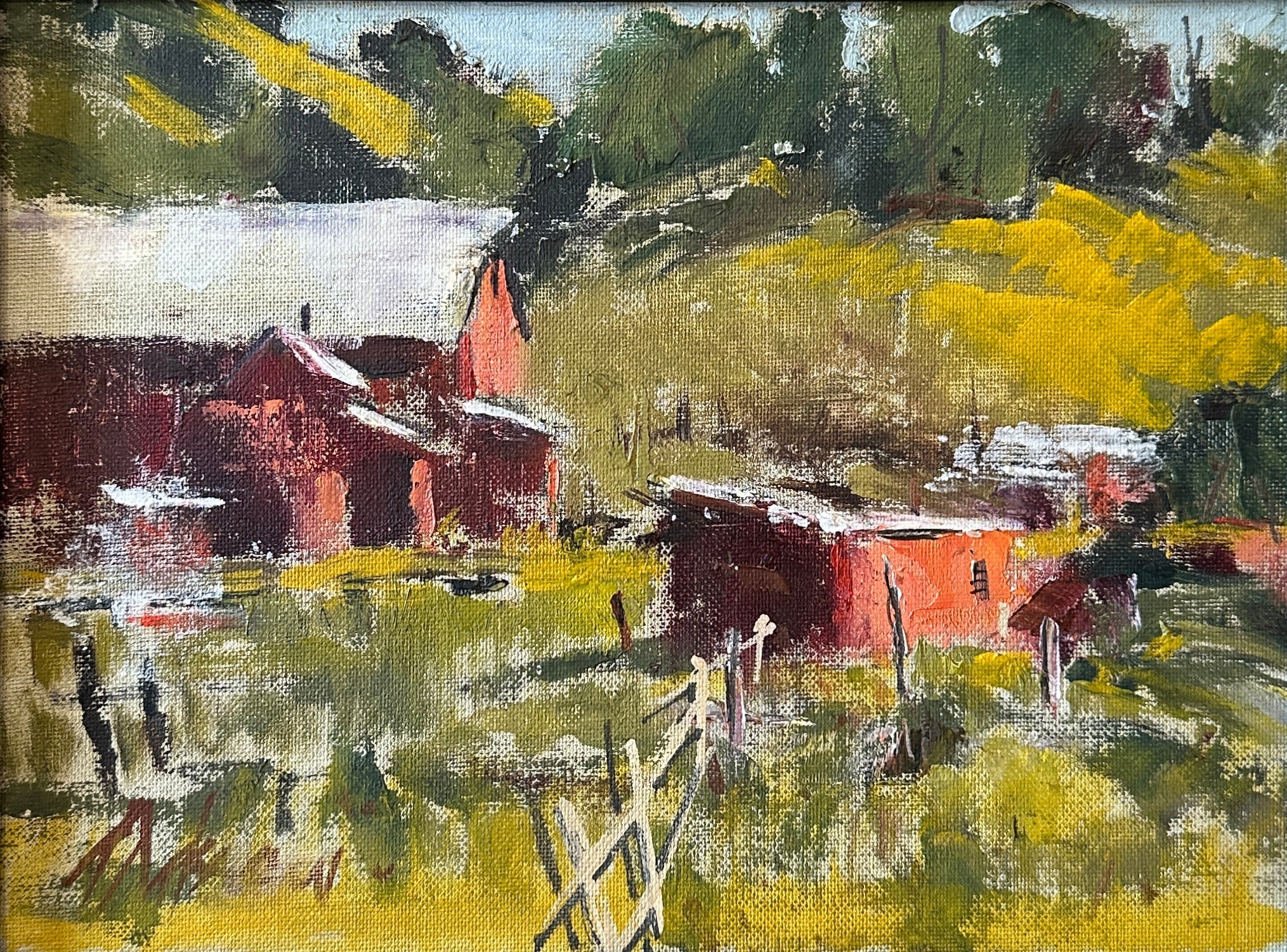 Red Barn by George Pate at LePrince Galleries