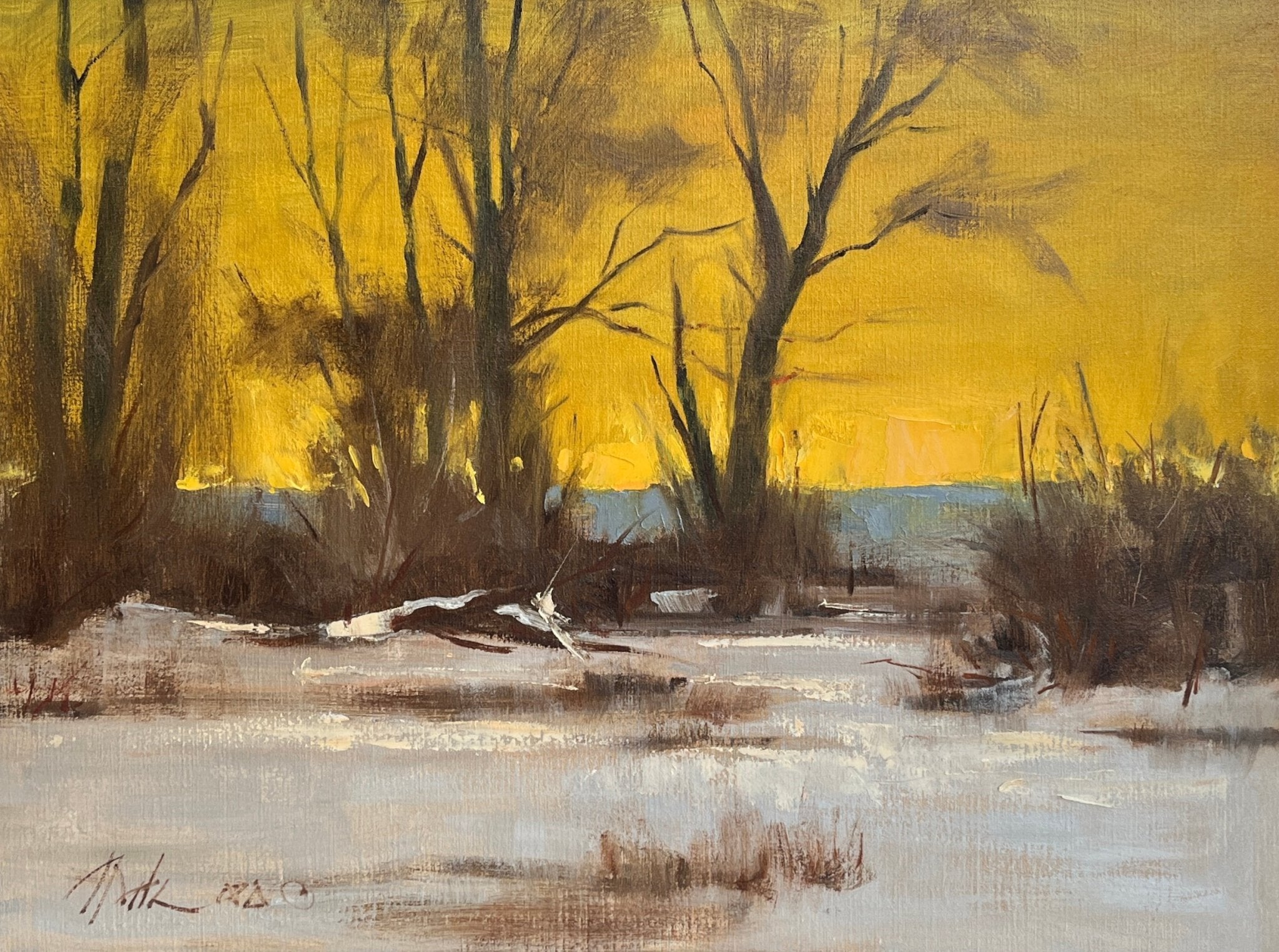 Winter Twilight by George Pate at LePrince Galleries