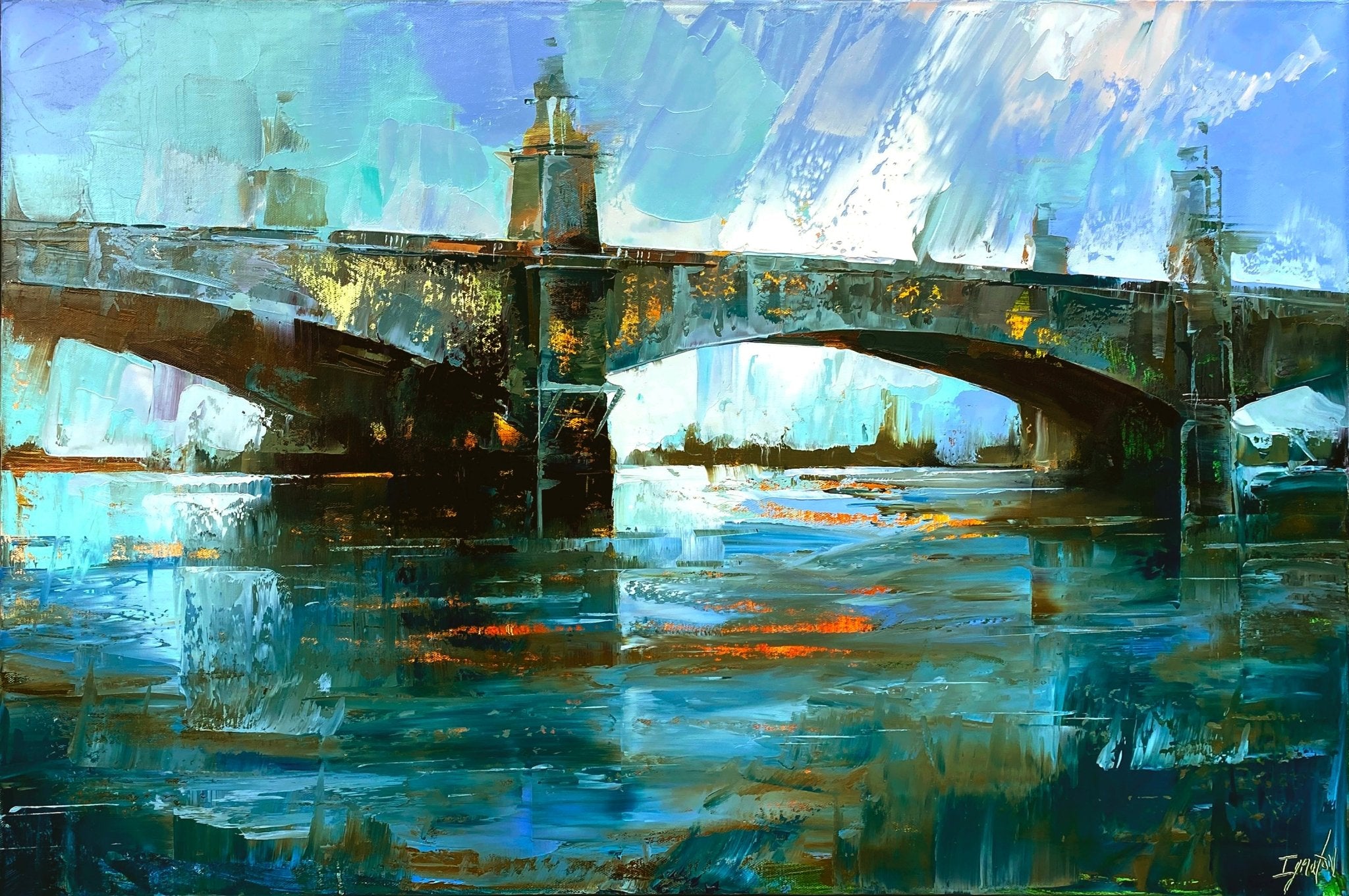 Ashley River Bridge by Ignat Ignatov at LePrince Galleries