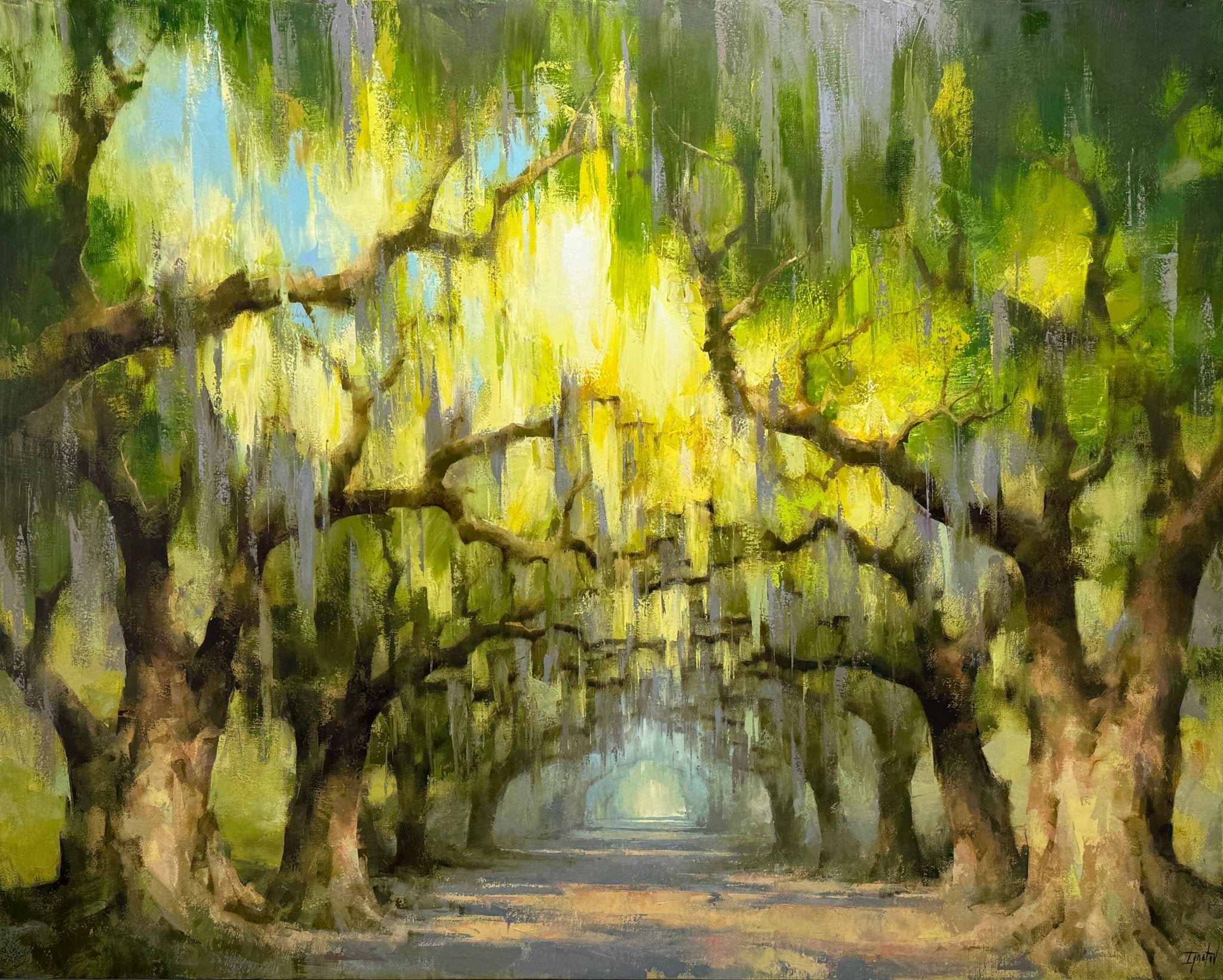 Avenue Of Whispering Green by Ignat Ignatov at LePrince Galleries