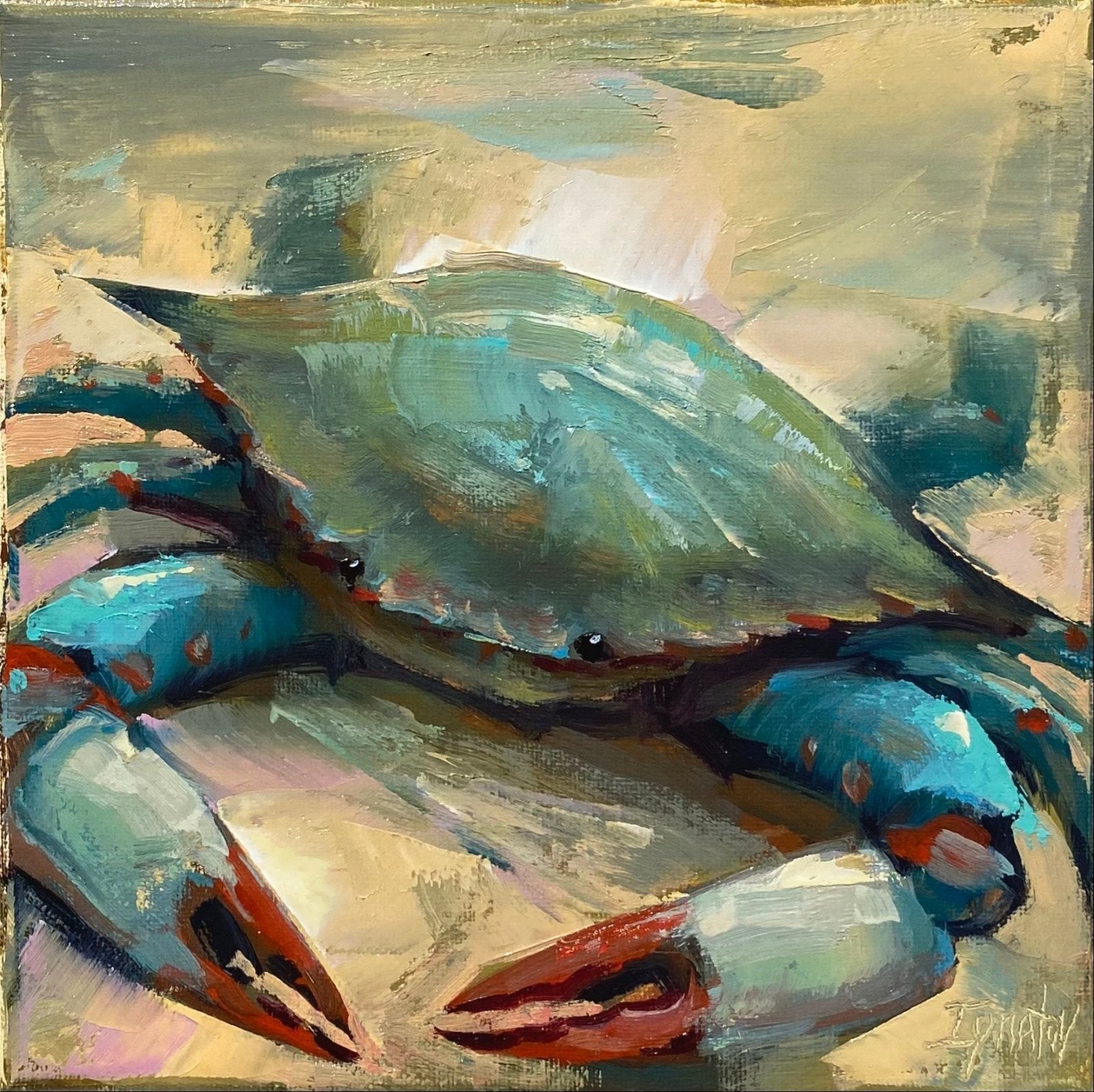 Blue Crab by Ignat Ignatov at LePrince Galleries