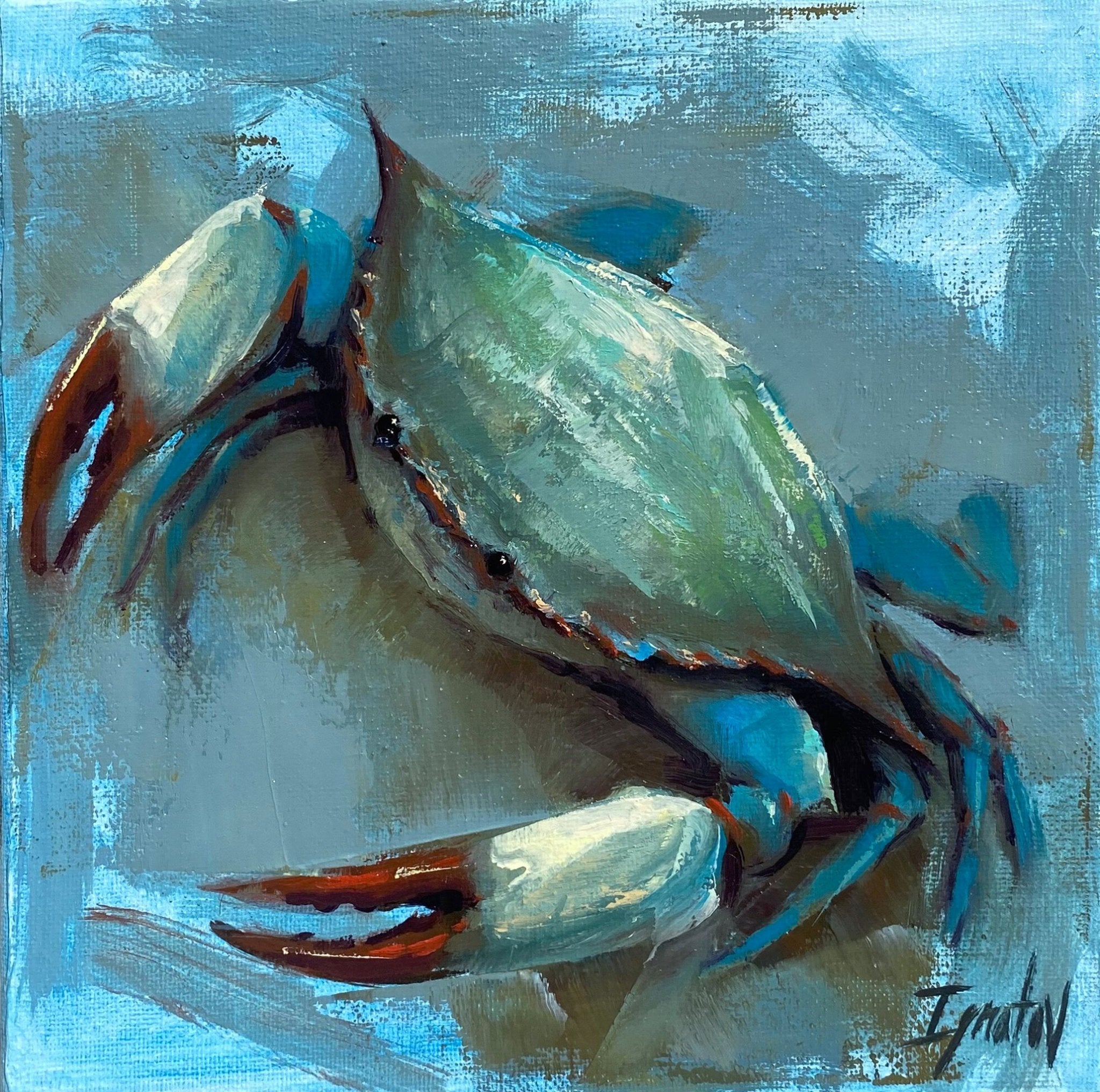 Blue Crab by Ignat Ignatov at LePrince Galleries