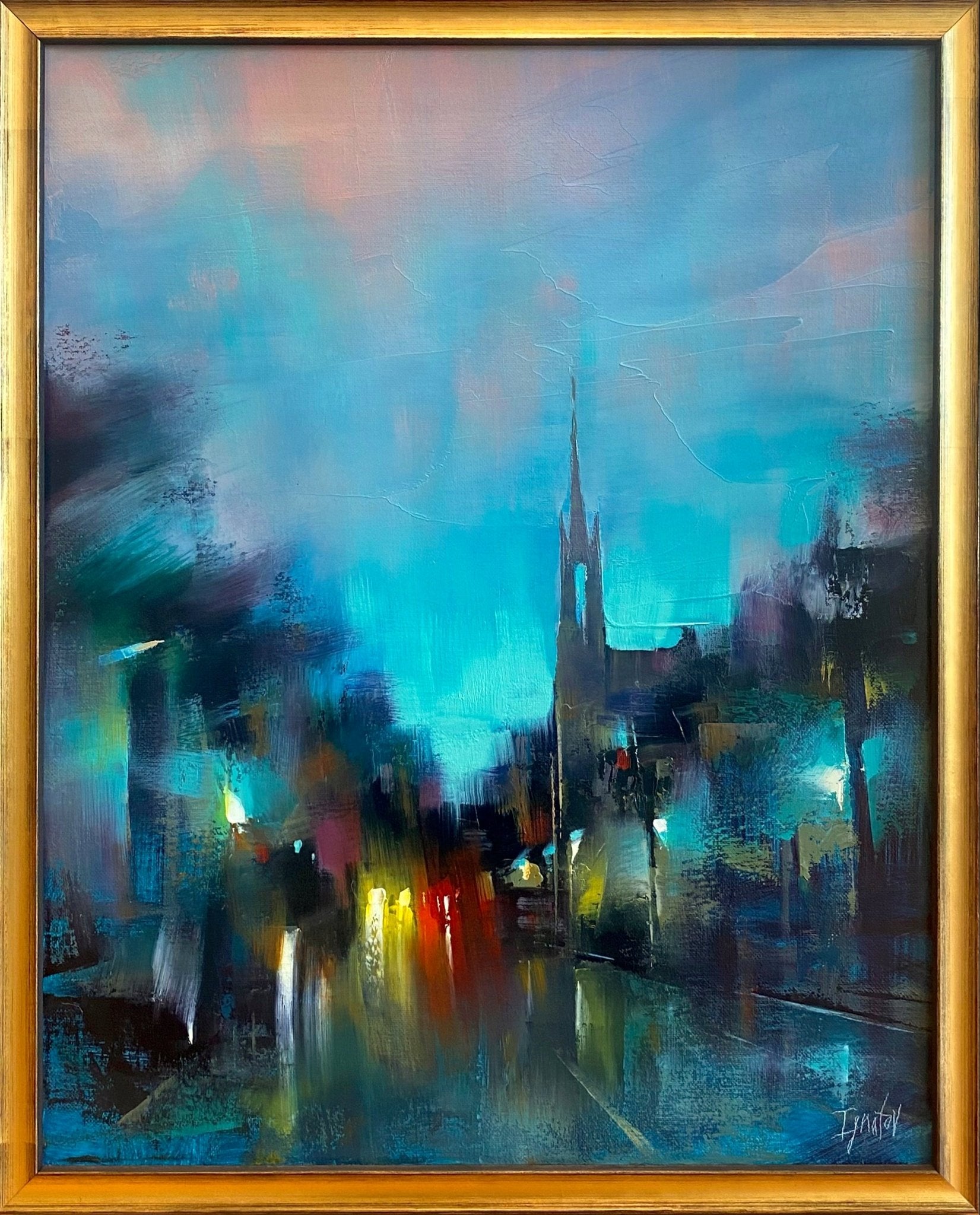 Broad Street at Dusk by Ignat Ignatov at LePrince Galleries