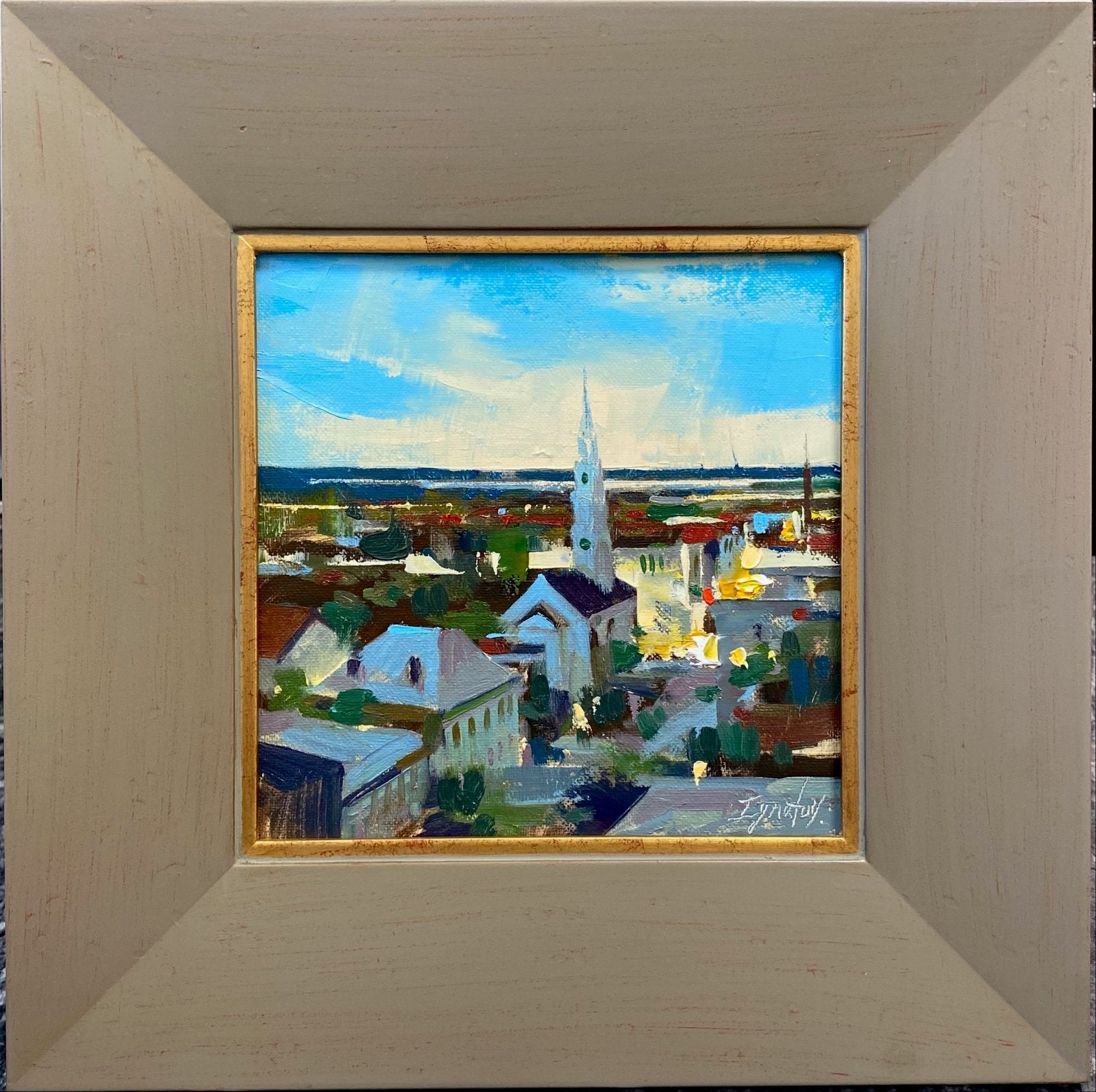 Broad Street at Dusk, Study by Ignat Ignatov at LePrince Galleries