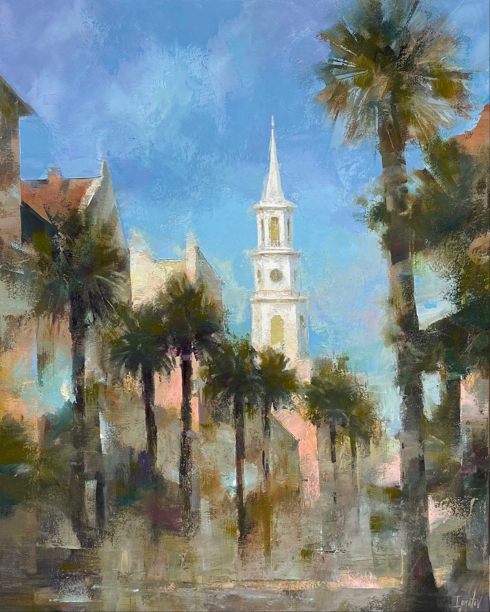 Broad Street Cityscape by Ignat Ignatov at LePrince Galleries